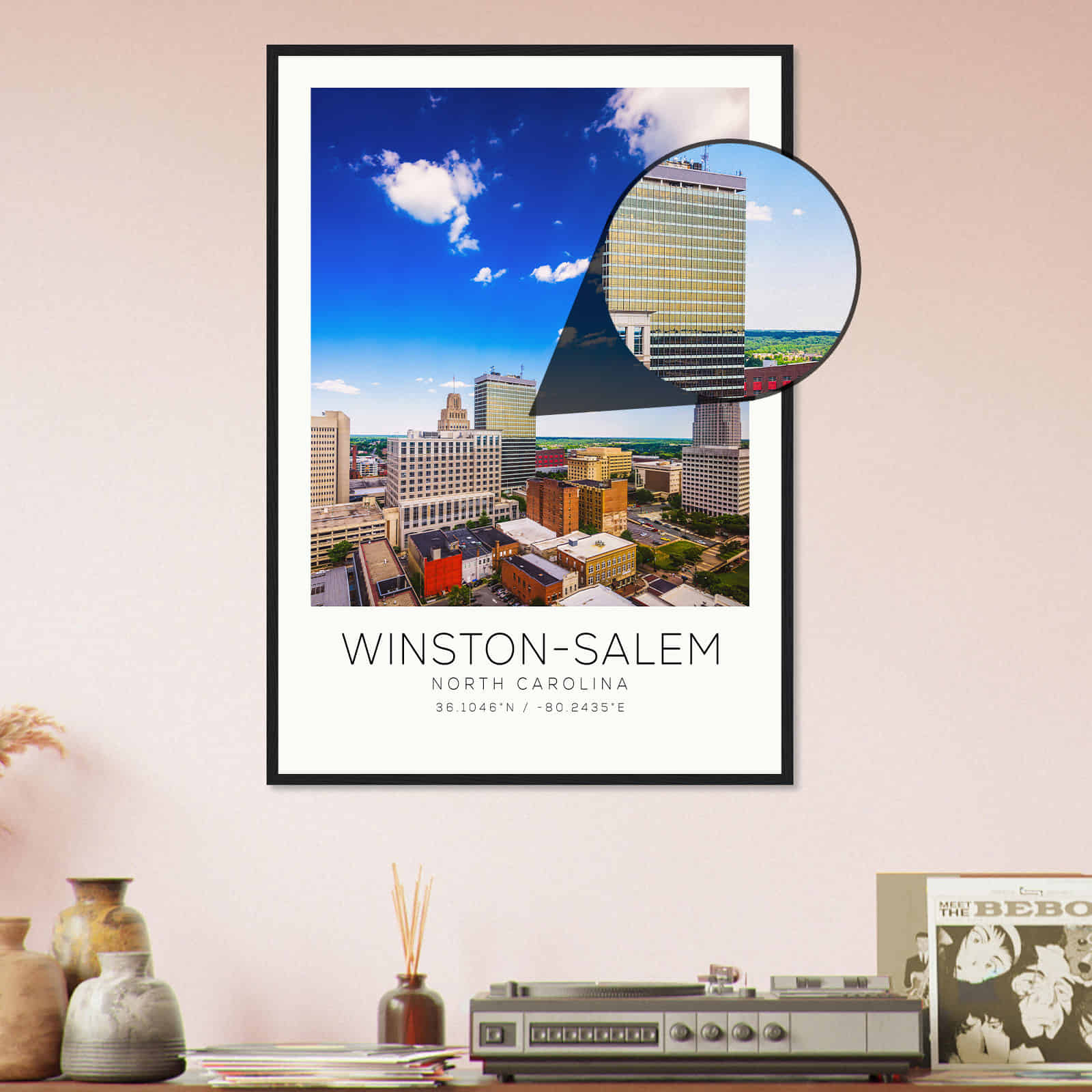 Deerfield Kansas Map Poster, Modern Home Decor Wall Art Print (Copy)