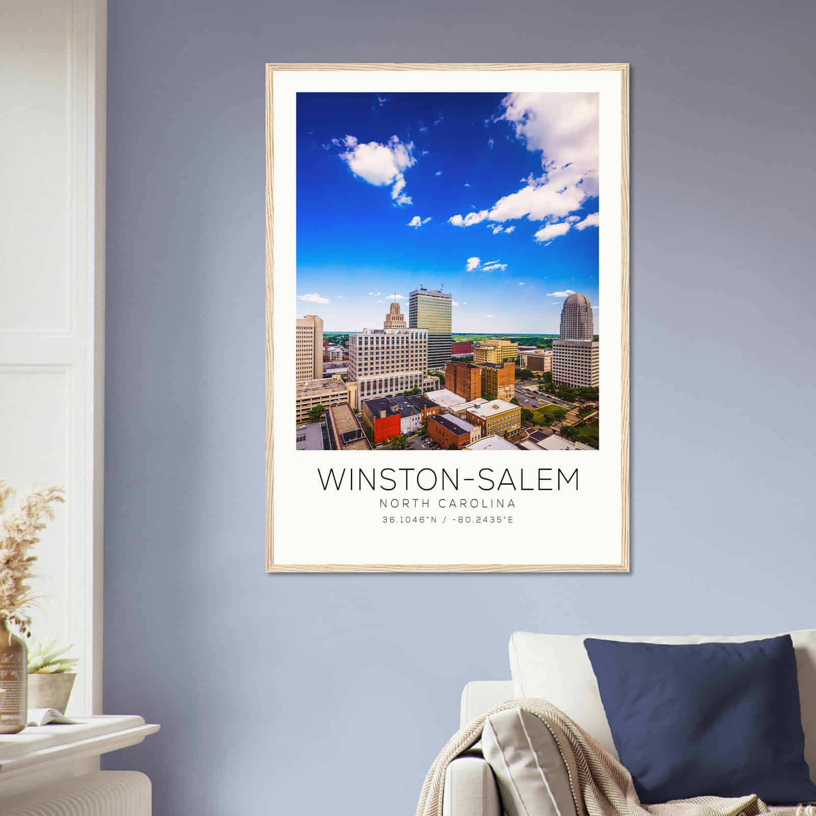 Deerfield Kansas Map Poster, Modern Home Decor Wall Art Print (Copy)