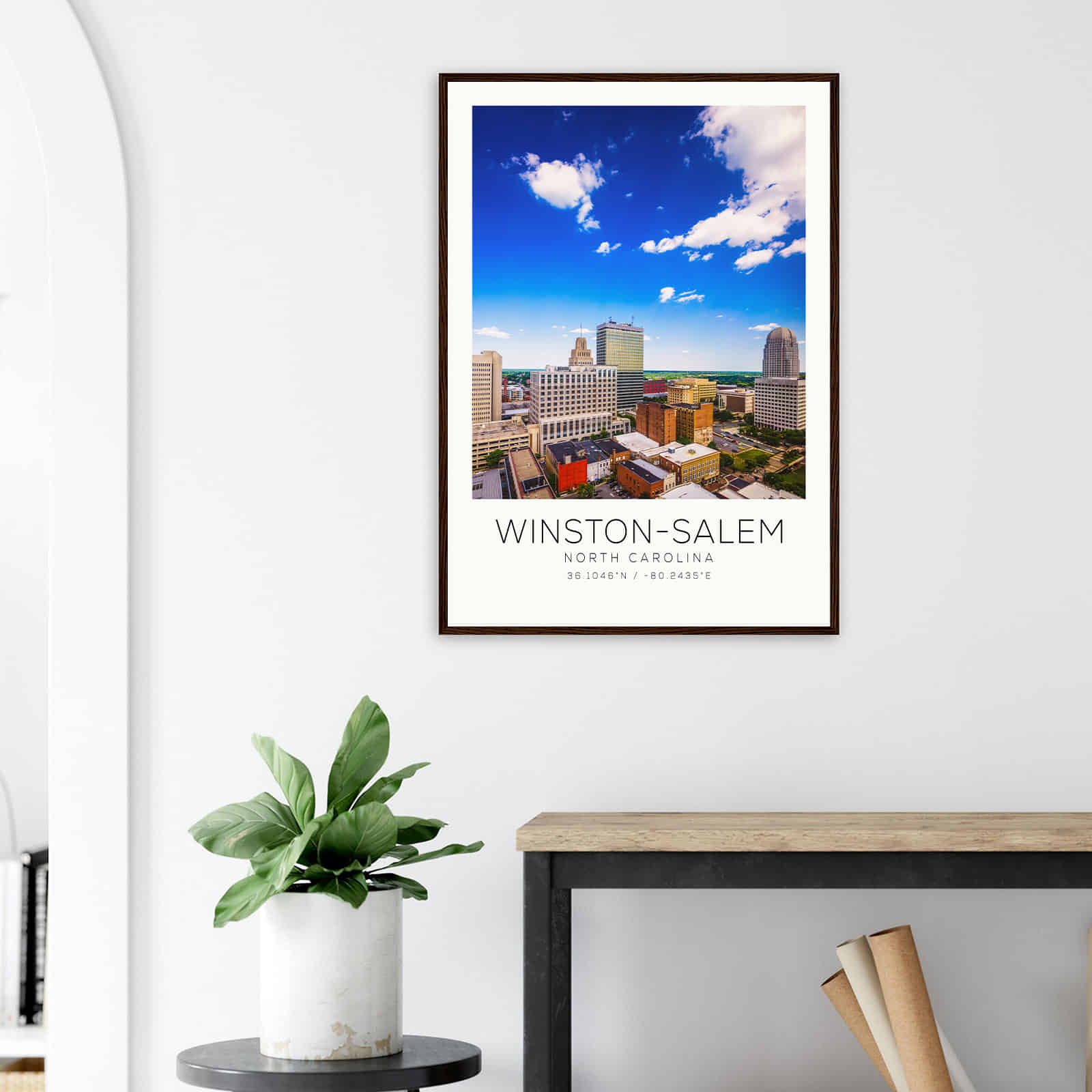 Deerfield Kansas Map Poster, Modern Home Decor Wall Art Print (Copy)