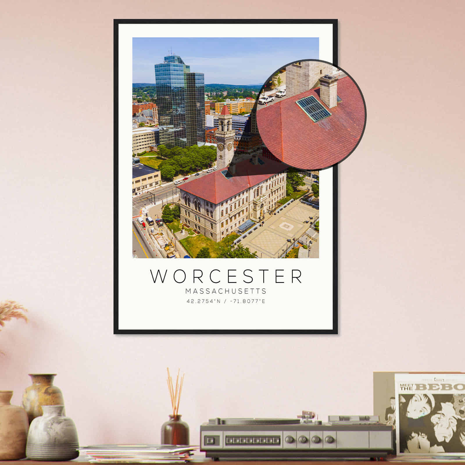 Deerfield Kansas Map Poster, Modern Home Decor Wall Art Print (Copy)