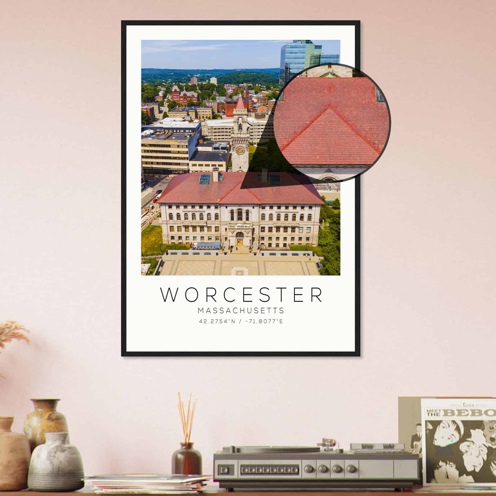 Deerfield Kansas Map Poster, Modern Home Decor Wall Art Print (Copy)