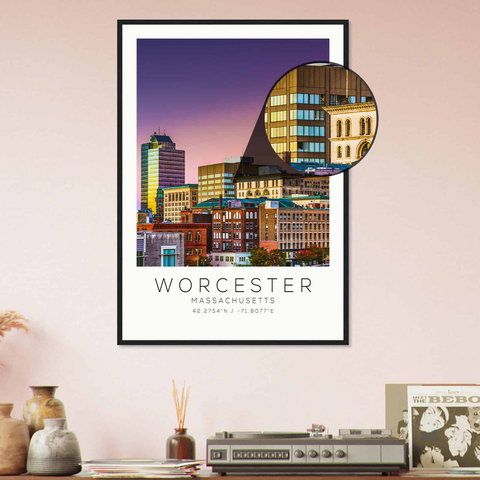 Deerfield Kansas Map Poster, Modern Home Decor Wall Art Print (Copy)