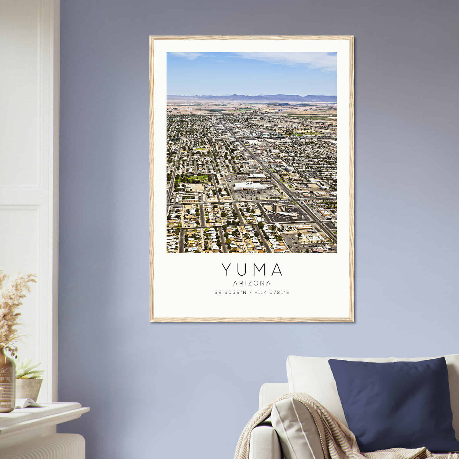 Deerfield Kansas Map Poster, Modern Home Decor Wall Art Print (Copy)