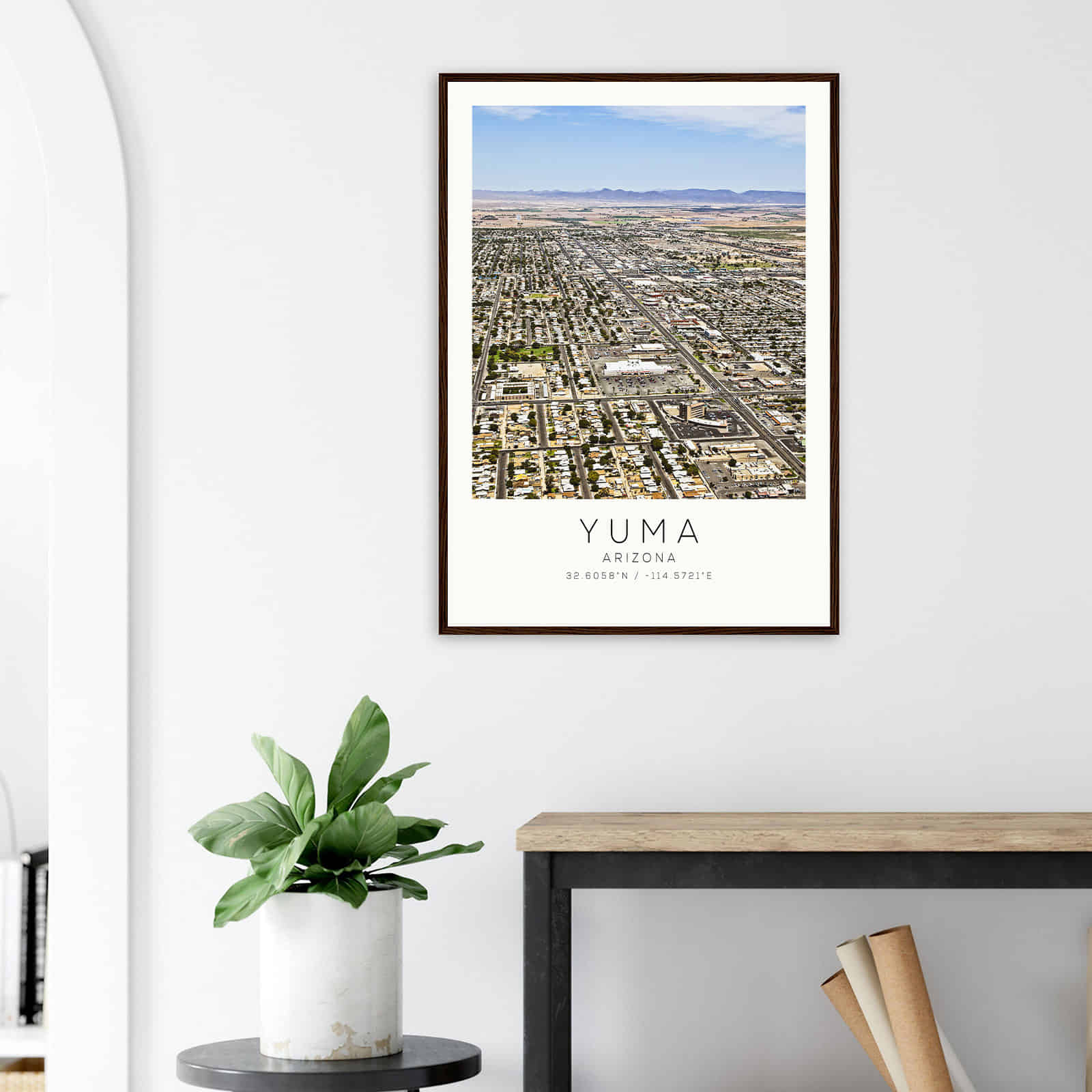 Deerfield Kansas Map Poster, Modern Home Decor Wall Art Print (Copy)