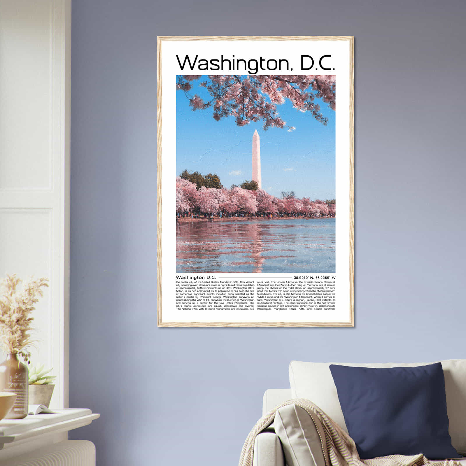 Deerfield Kansas Map Poster, Modern Home Decor Wall Art Print (Copy)