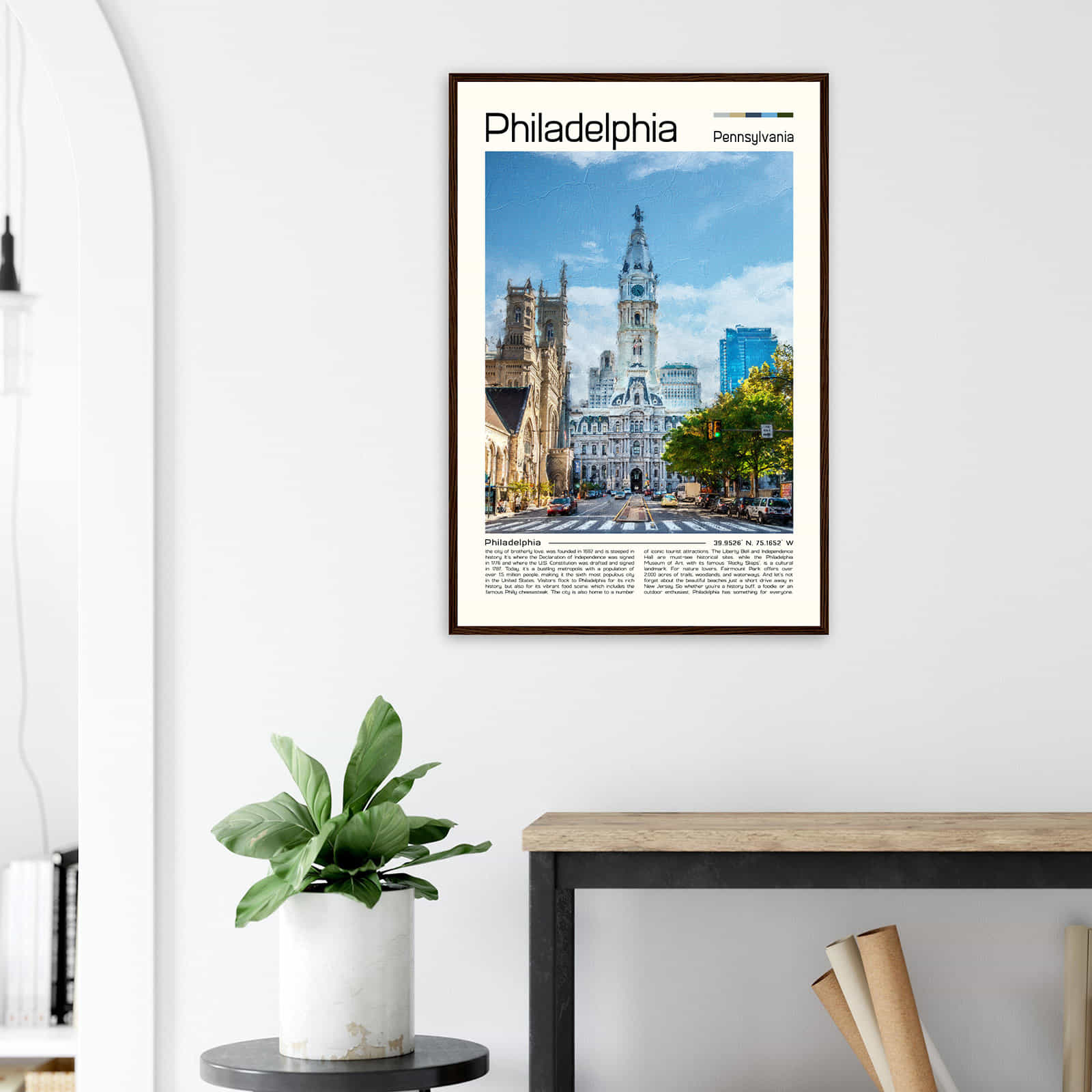 Deerfield Kansas Map Poster, Modern Home Decor Wall Art Print (Copy)