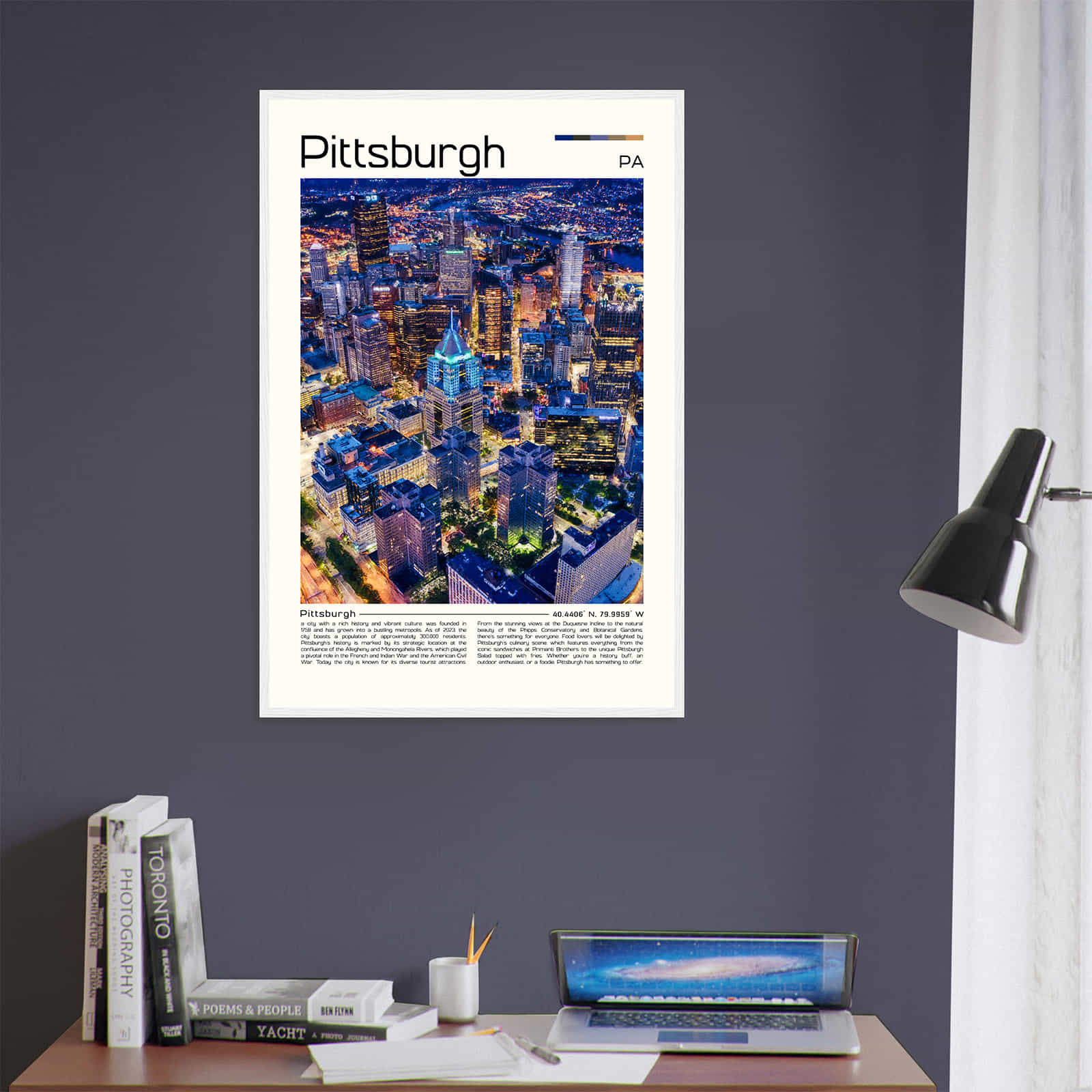 Deerfield Kansas Map Poster, Modern Home Decor Wall Art Print (Copy)