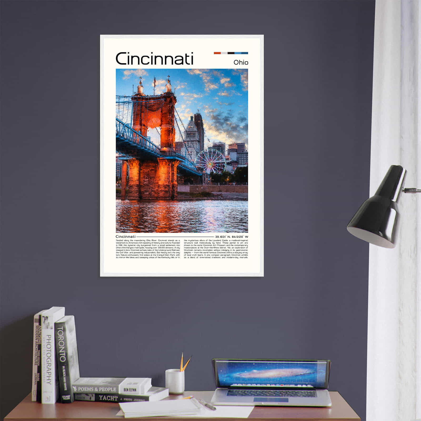 Deerfield Kansas Map Poster, Modern Home Decor Wall Art Print (Copy)