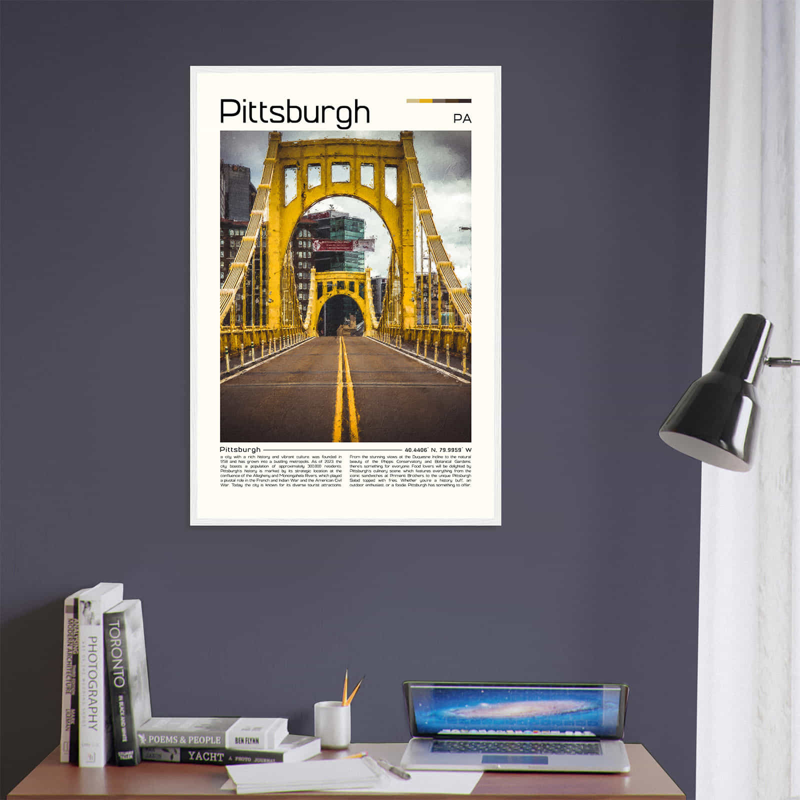 Deerfield Kansas Map Poster, Modern Home Decor Wall Art Print (Copy)