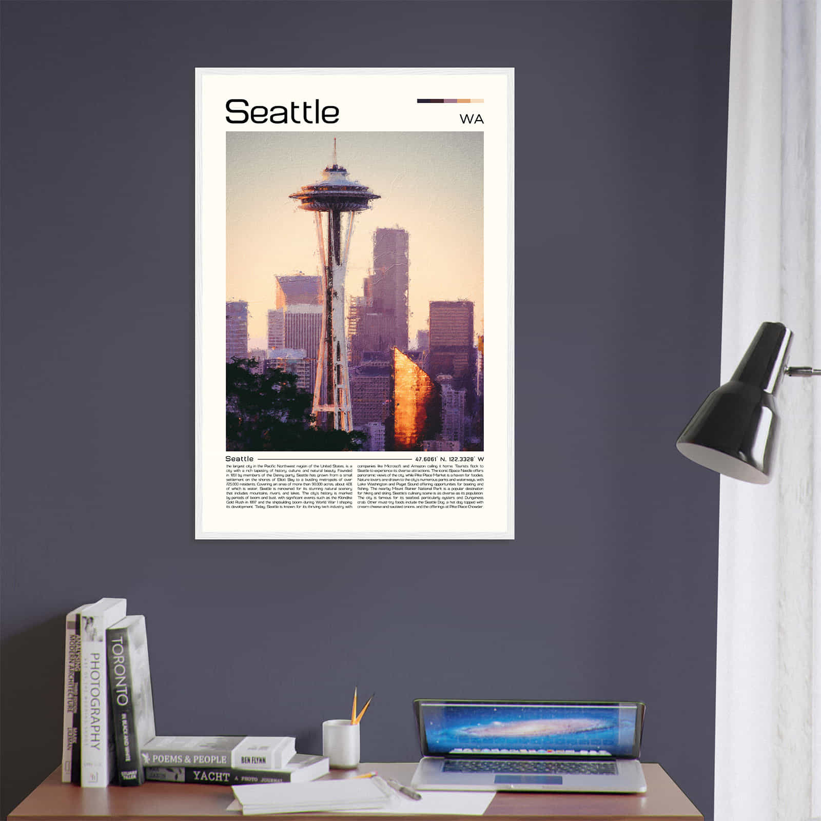 Deerfield Kansas Map Poster, Modern Home Decor Wall Art Print (Copy)