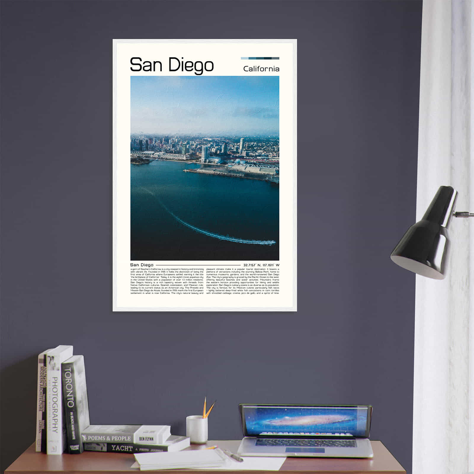 Deerfield Kansas Map Poster, Modern Home Decor Wall Art Print (Copy)