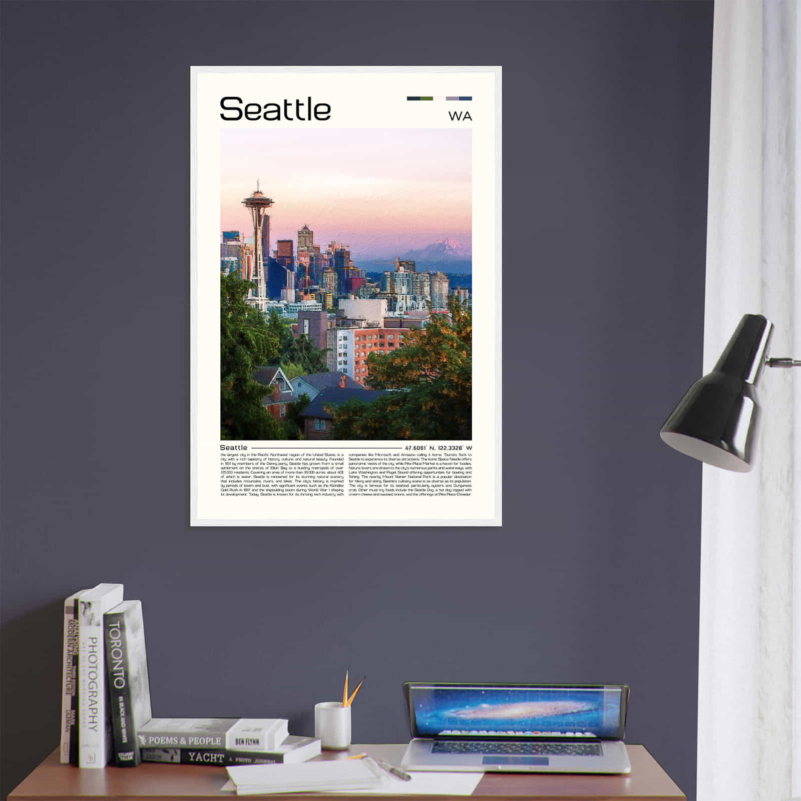 Deerfield Kansas Map Poster, Modern Home Decor Wall Art Print (Copy)