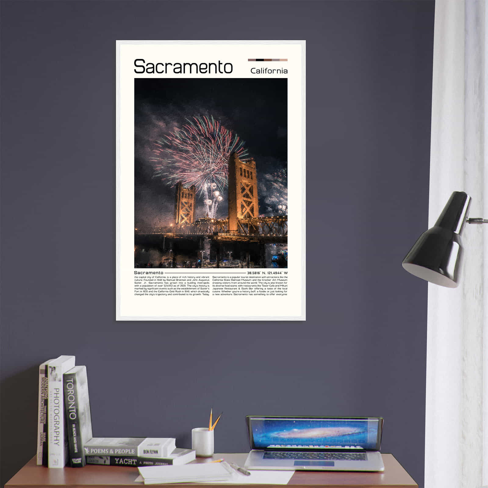 Deerfield Kansas Map Poster, Modern Home Decor Wall Art Print (Copy)