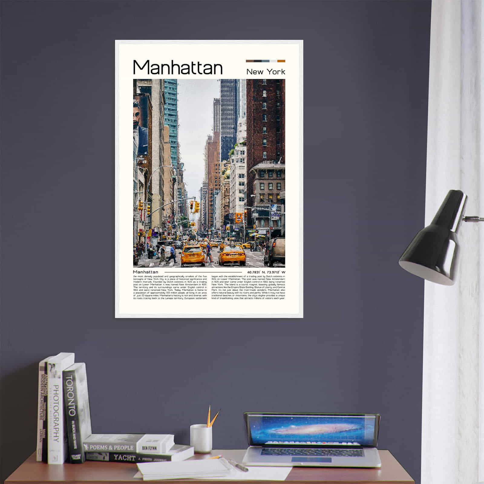 Deerfield Kansas Map Poster, Modern Home Decor Wall Art Print (Copy)