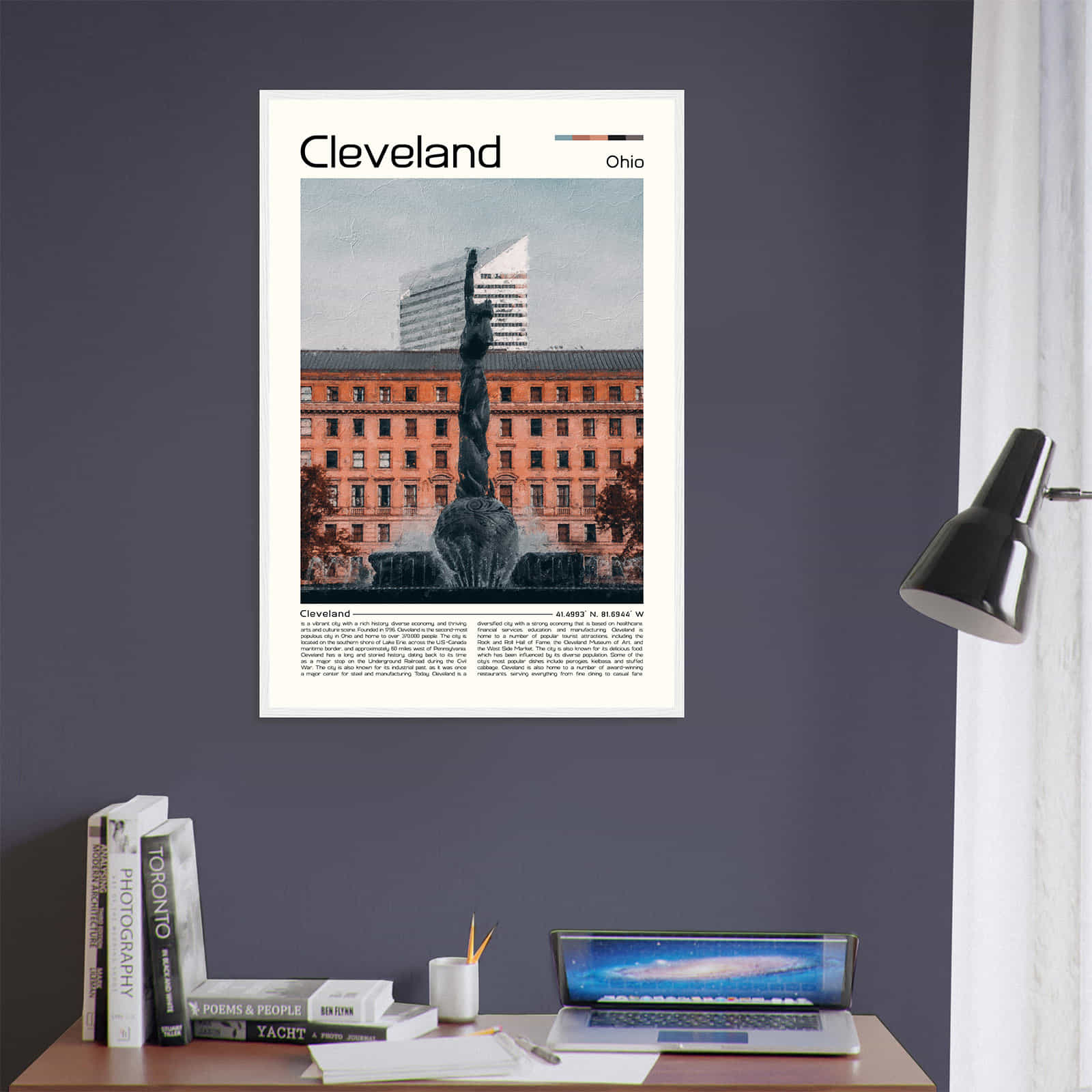 Deerfield Kansas Map Poster, Modern Home Decor Wall Art Print (Copy)