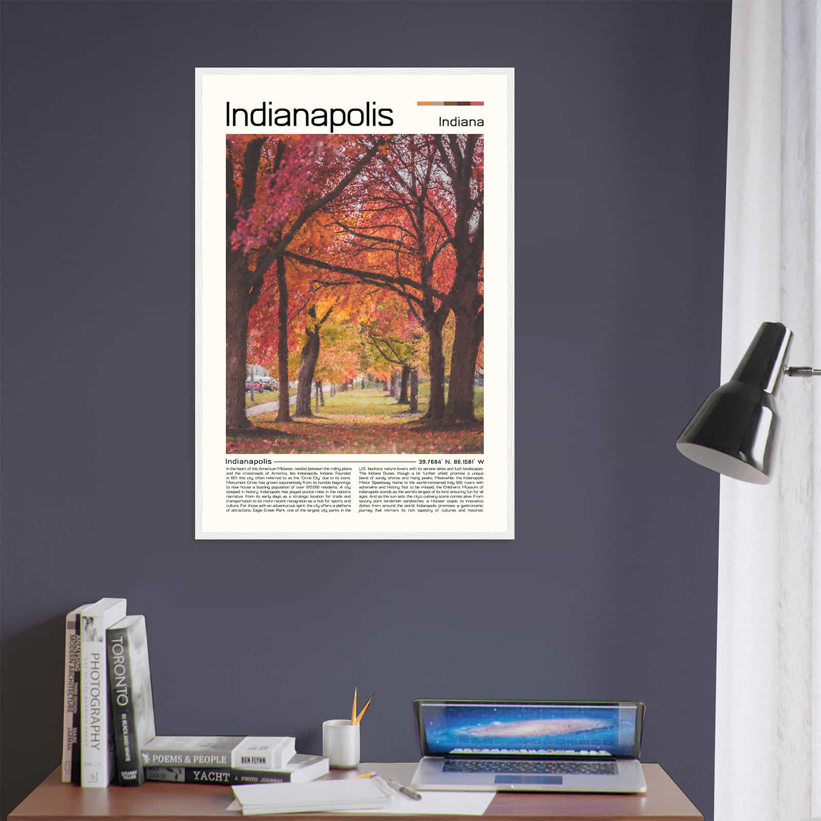Deerfield Kansas Map Poster, Modern Home Decor Wall Art Print (Copy)