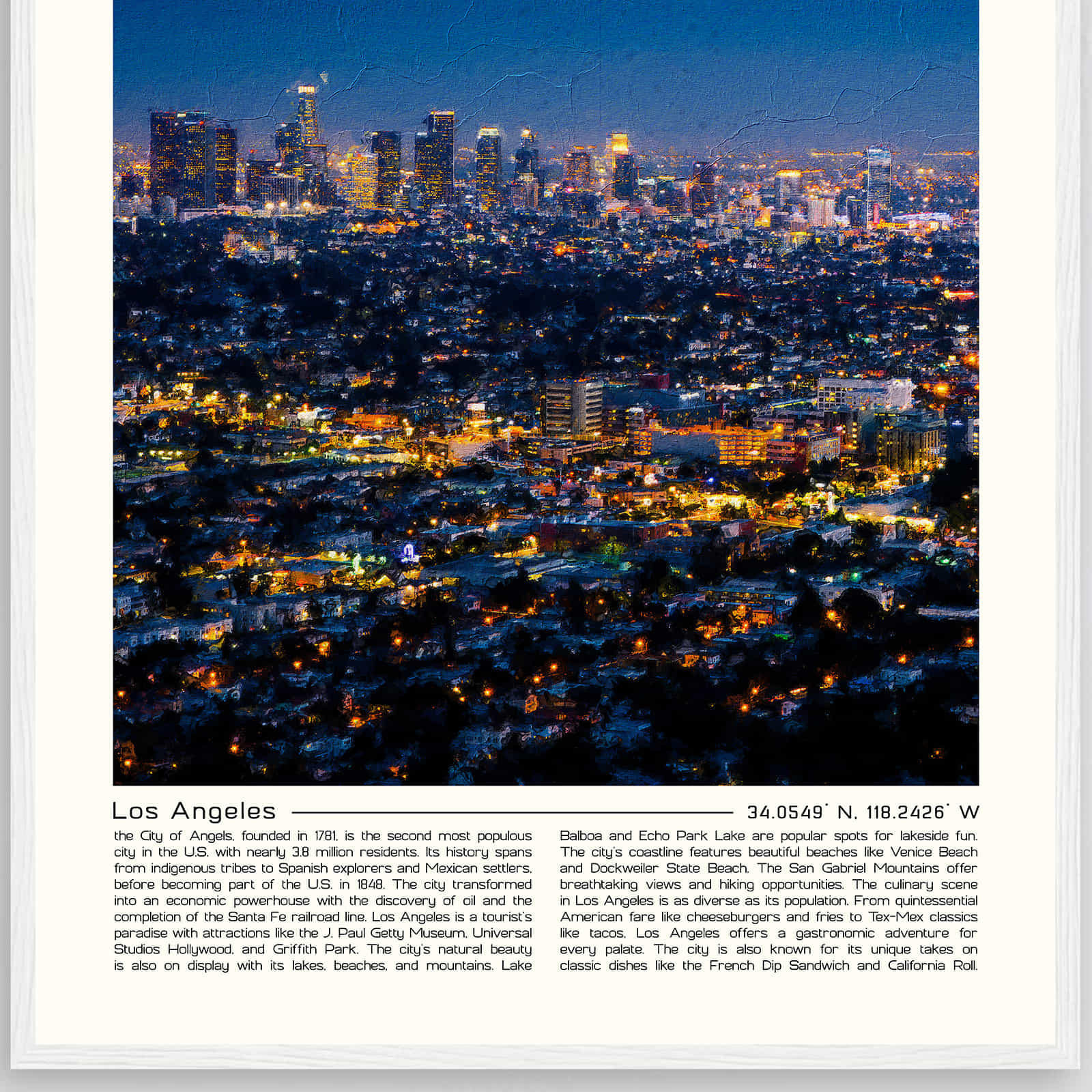 Deerfield Kansas Map Poster, Modern Home Decor Wall Art Print (Copy)