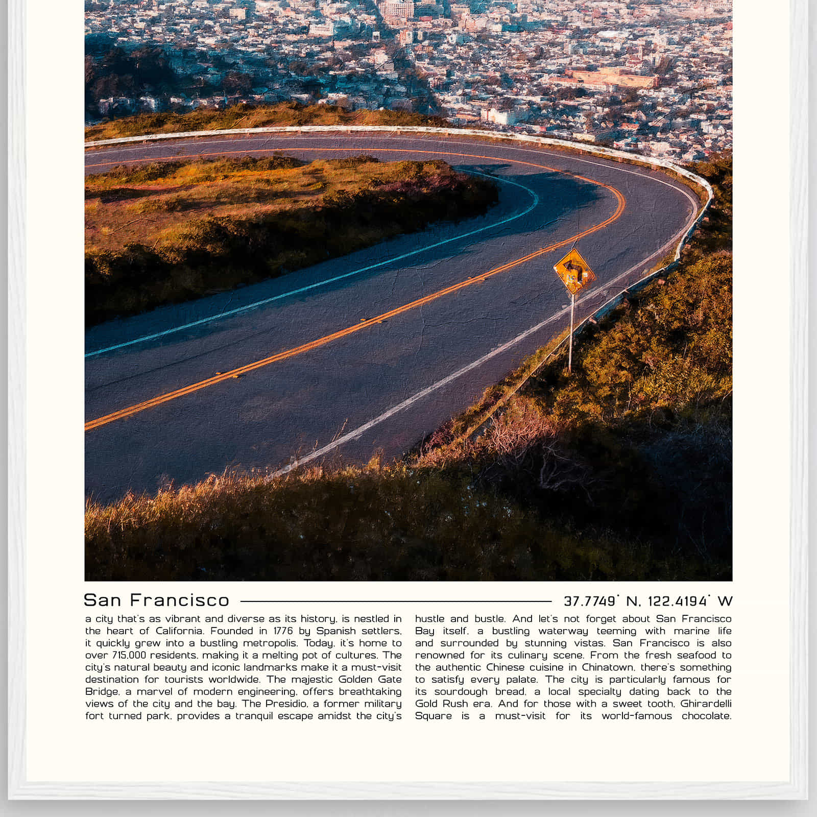 Deerfield Kansas Map Poster, Modern Home Decor Wall Art Print (Copy)