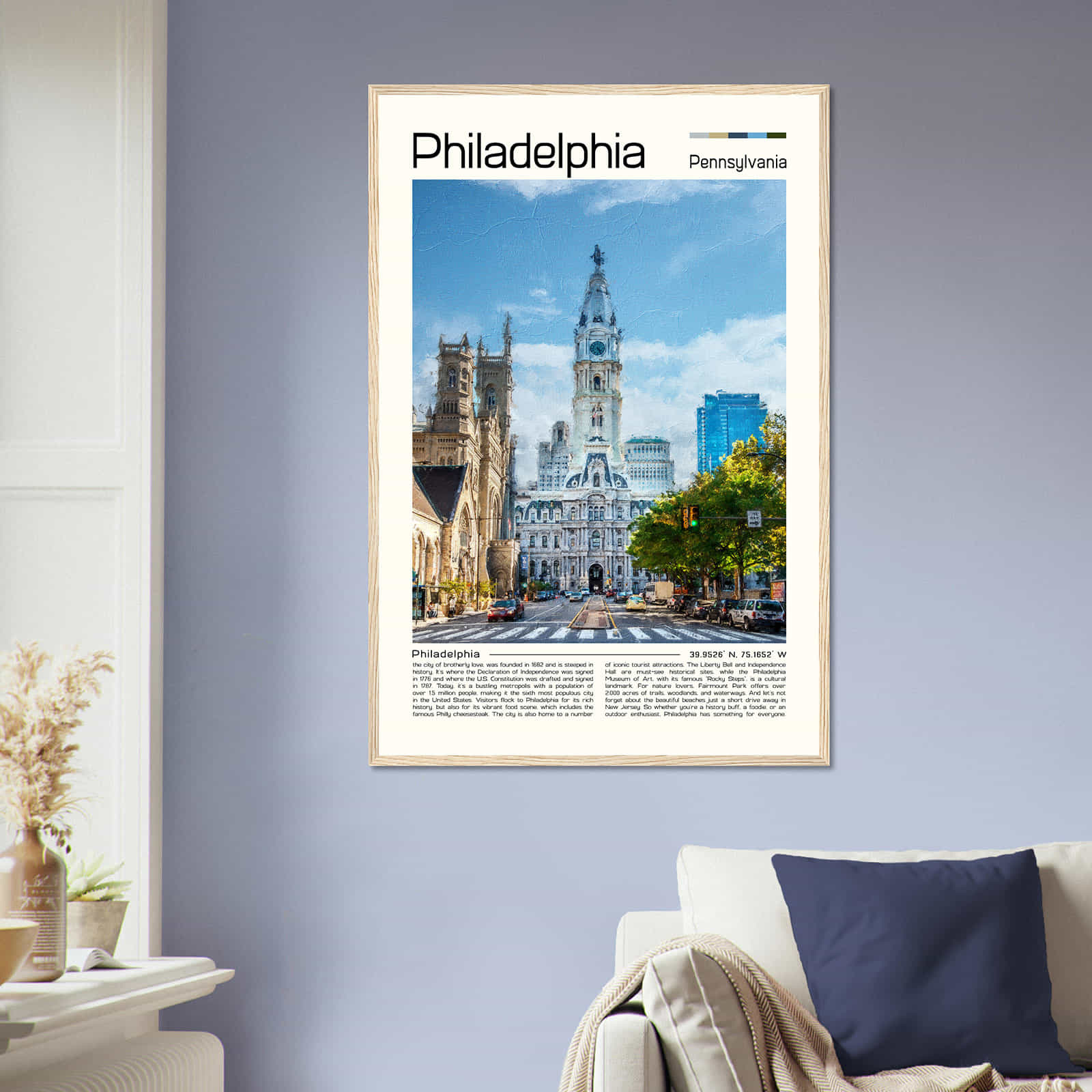 Deerfield Kansas Map Poster, Modern Home Decor Wall Art Print (Copy)