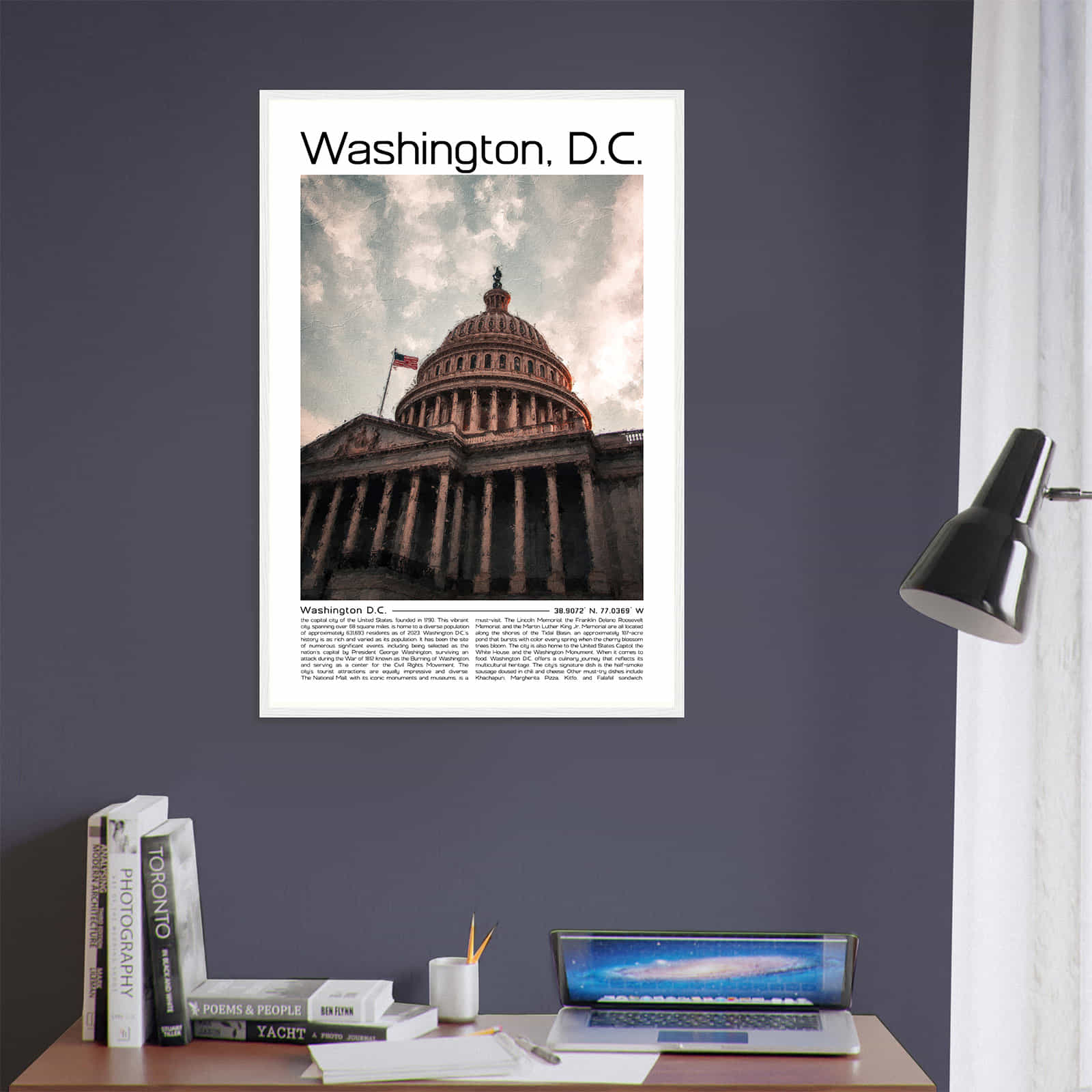 Deerfield Kansas Map Poster, Modern Home Decor Wall Art Print (Copy)