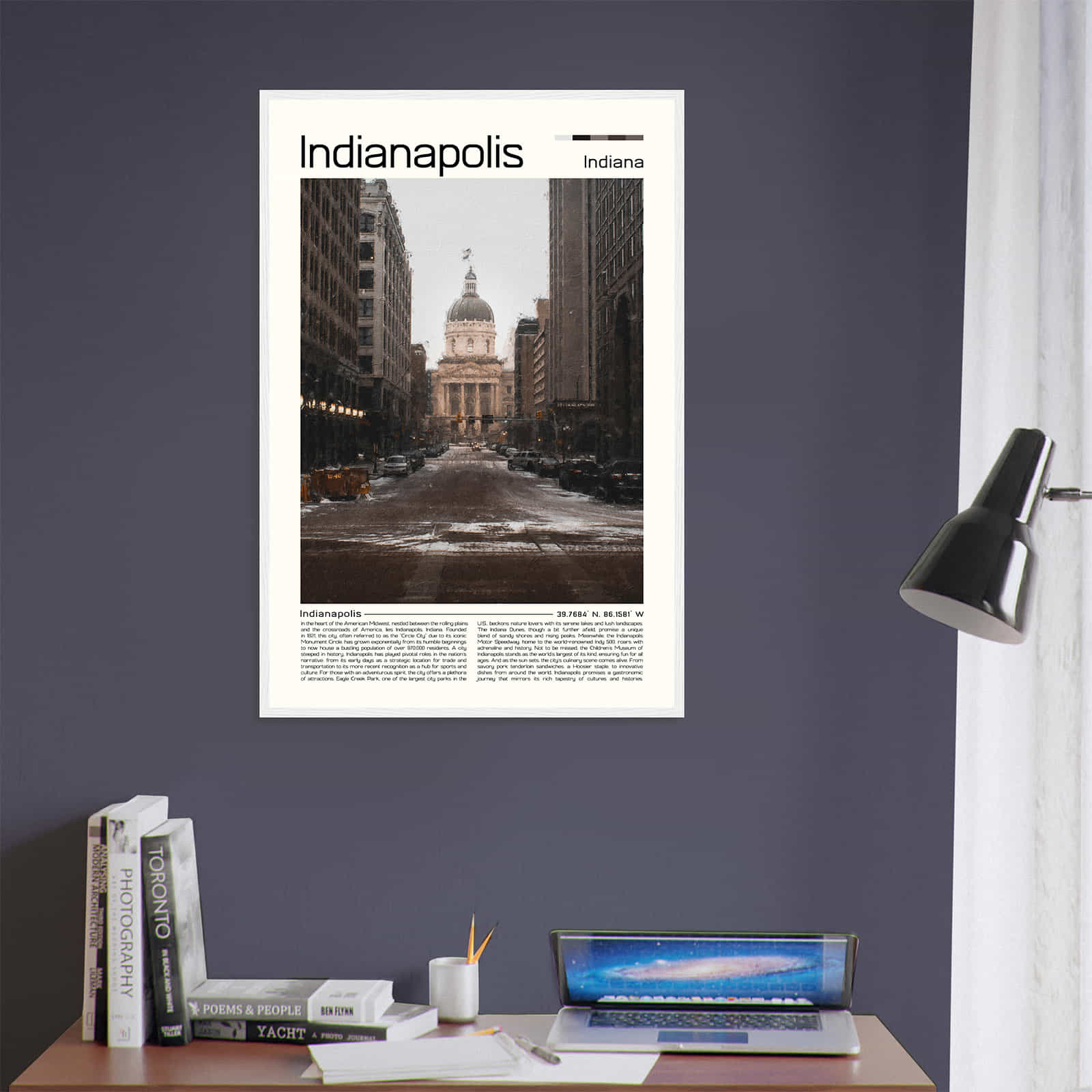 Deerfield Kansas Map Poster, Modern Home Decor Wall Art Print (Copy)