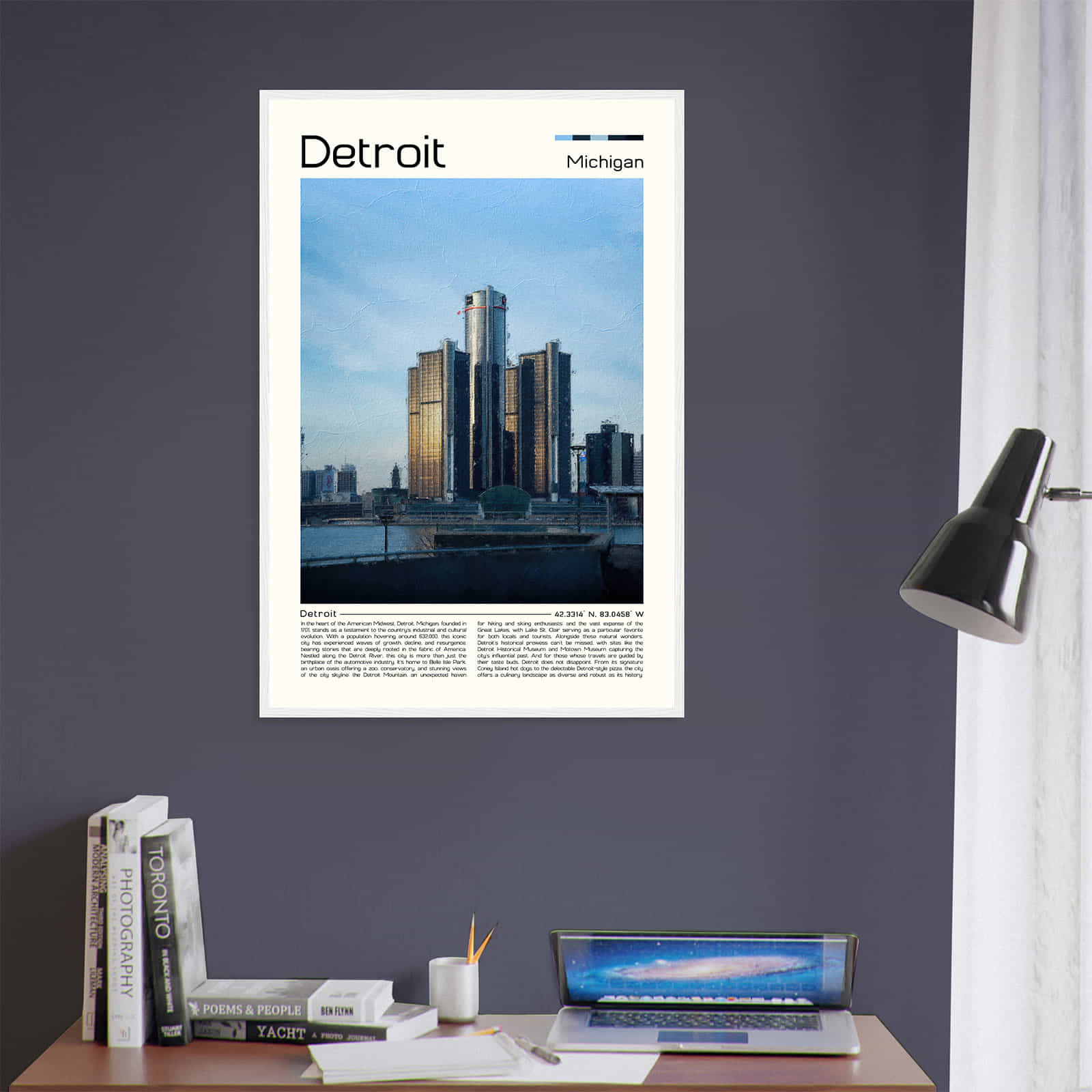 Deerfield Kansas Map Poster, Modern Home Decor Wall Art Print (Copy)