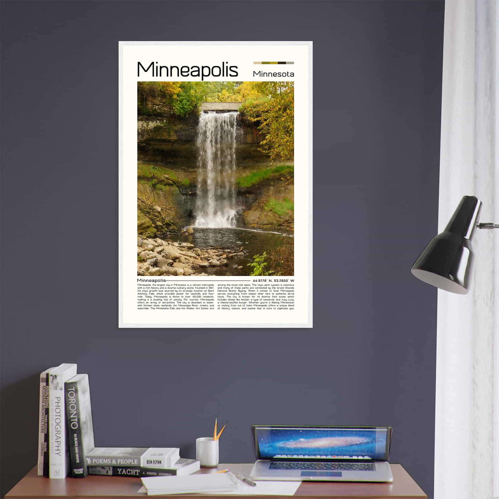 Deerfield Kansas Map Poster, Modern Home Decor Wall Art Print (Copy)