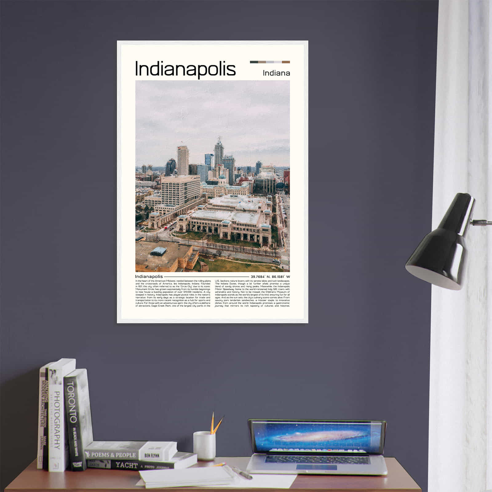 Deerfield Kansas Map Poster, Modern Home Decor Wall Art Print (Copy)