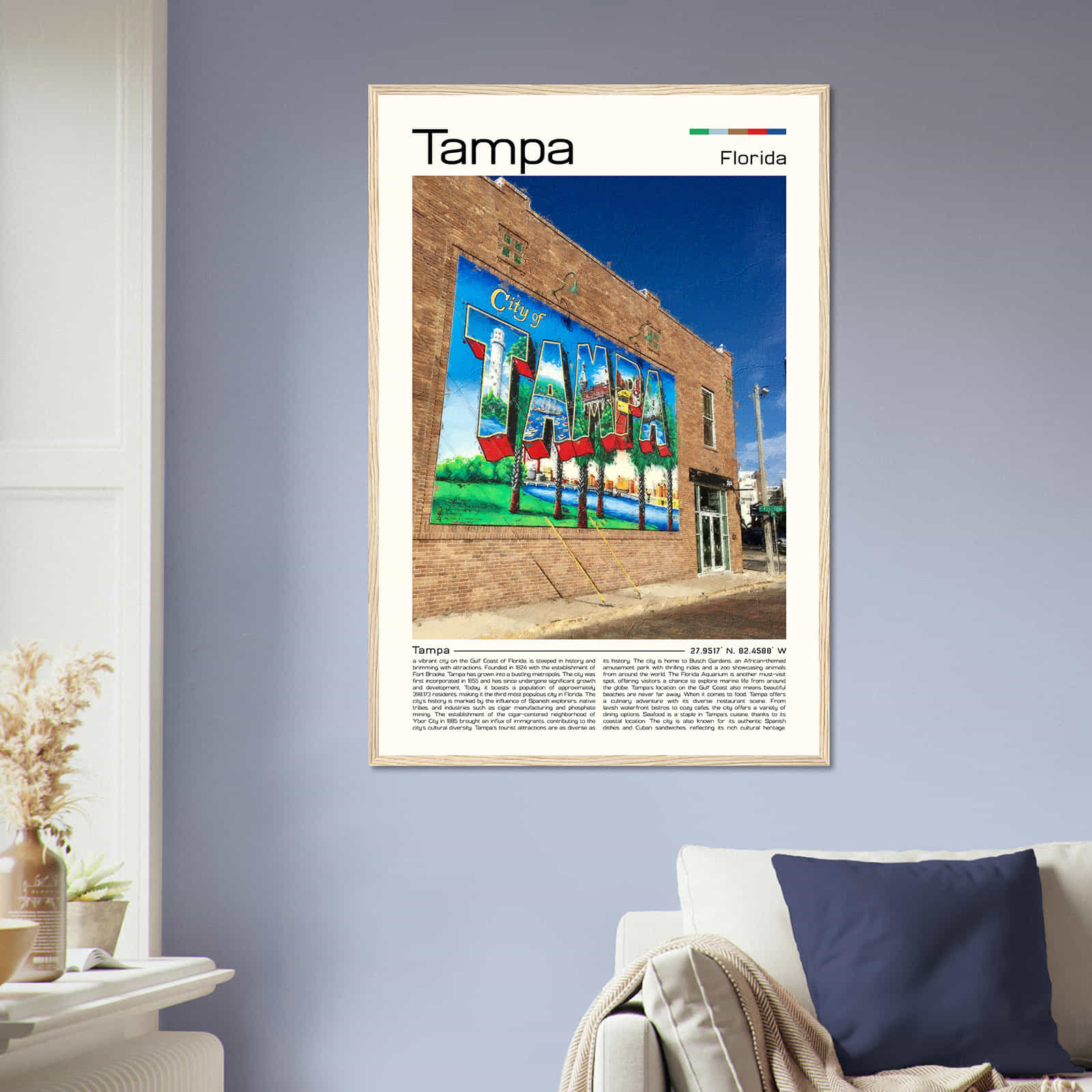 Deerfield Kansas Map Poster, Modern Home Decor Wall Art Print (Copy)