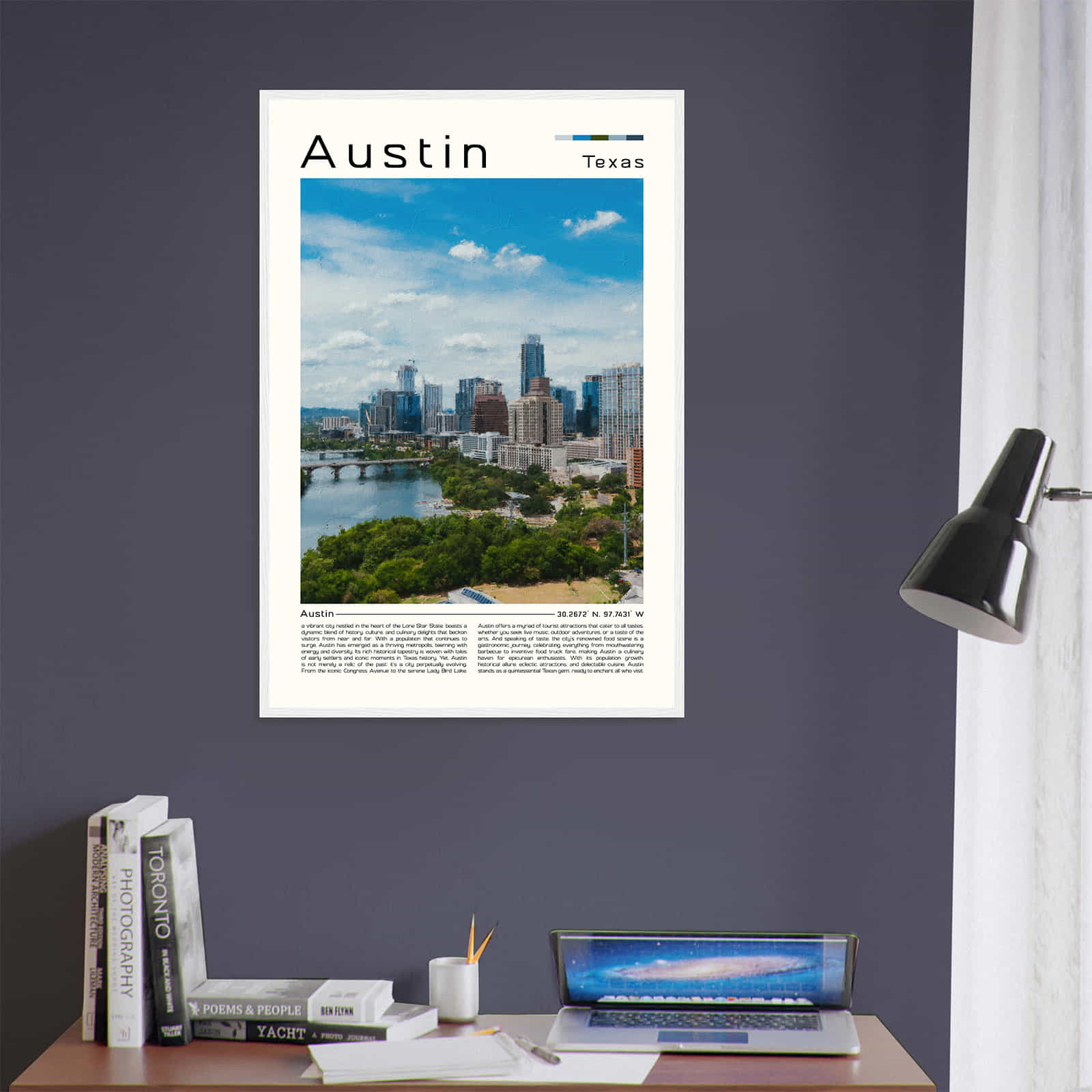 Deerfield Kansas Map Poster, Modern Home Decor Wall Art Print (Copy)