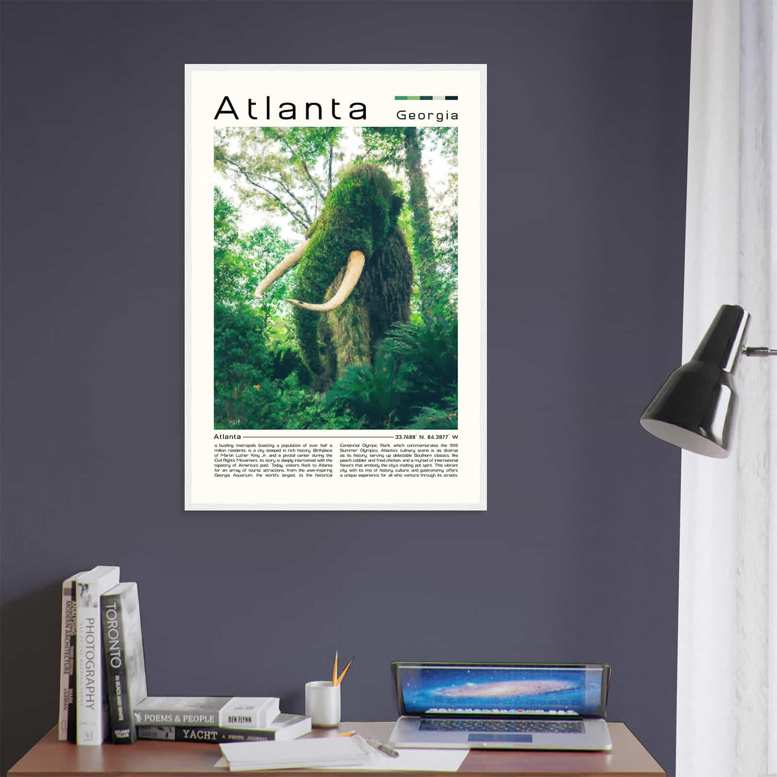 Deerfield Kansas Map Poster, Modern Home Decor Wall Art Print (Copy)