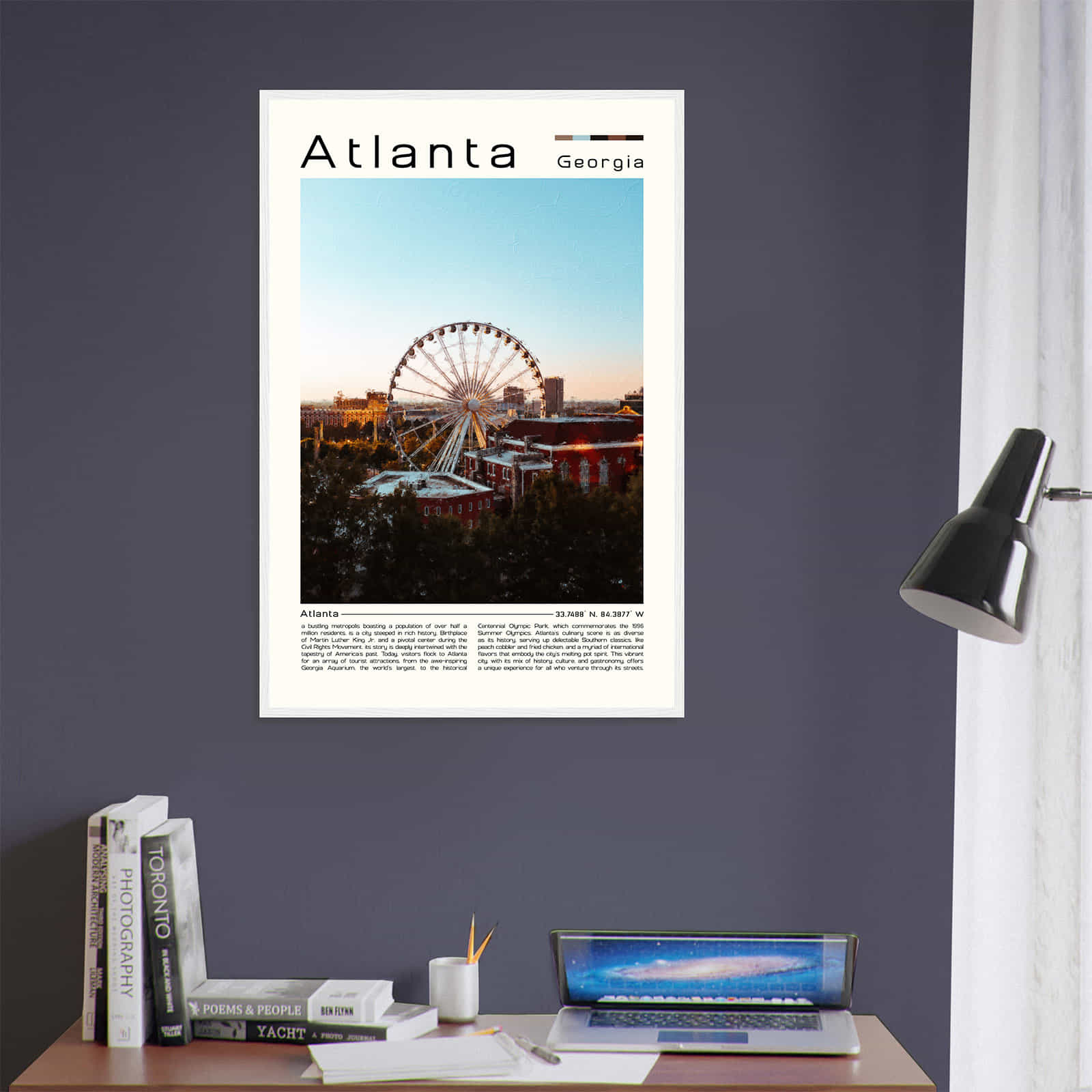 Deerfield Kansas Map Poster, Modern Home Decor Wall Art Print (Copy)