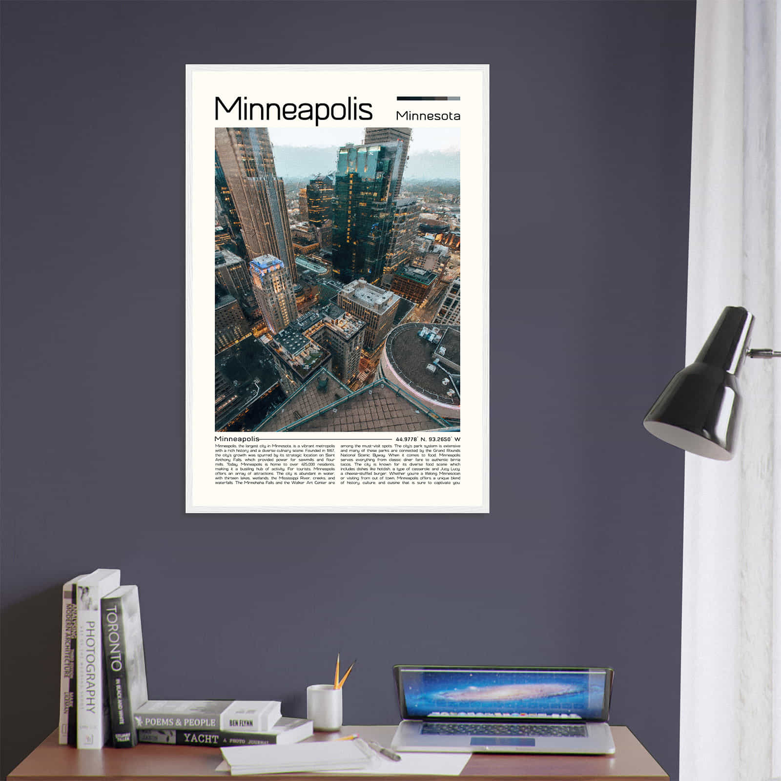 Deerfield Kansas Map Poster, Modern Home Decor Wall Art Print (Copy)