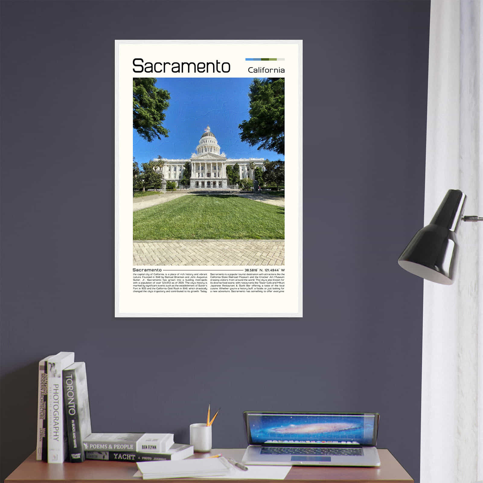 Deerfield Kansas Map Poster, Modern Home Decor Wall Art Print (Copy)