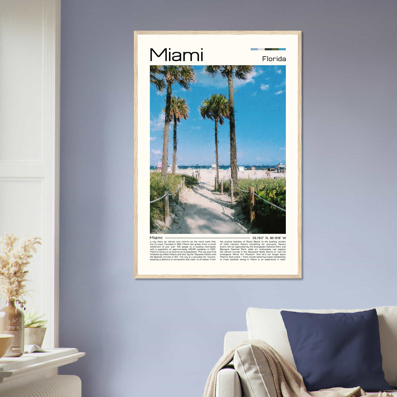 Deerfield Kansas Map Poster, Modern Home Decor Wall Art Print (Copy)