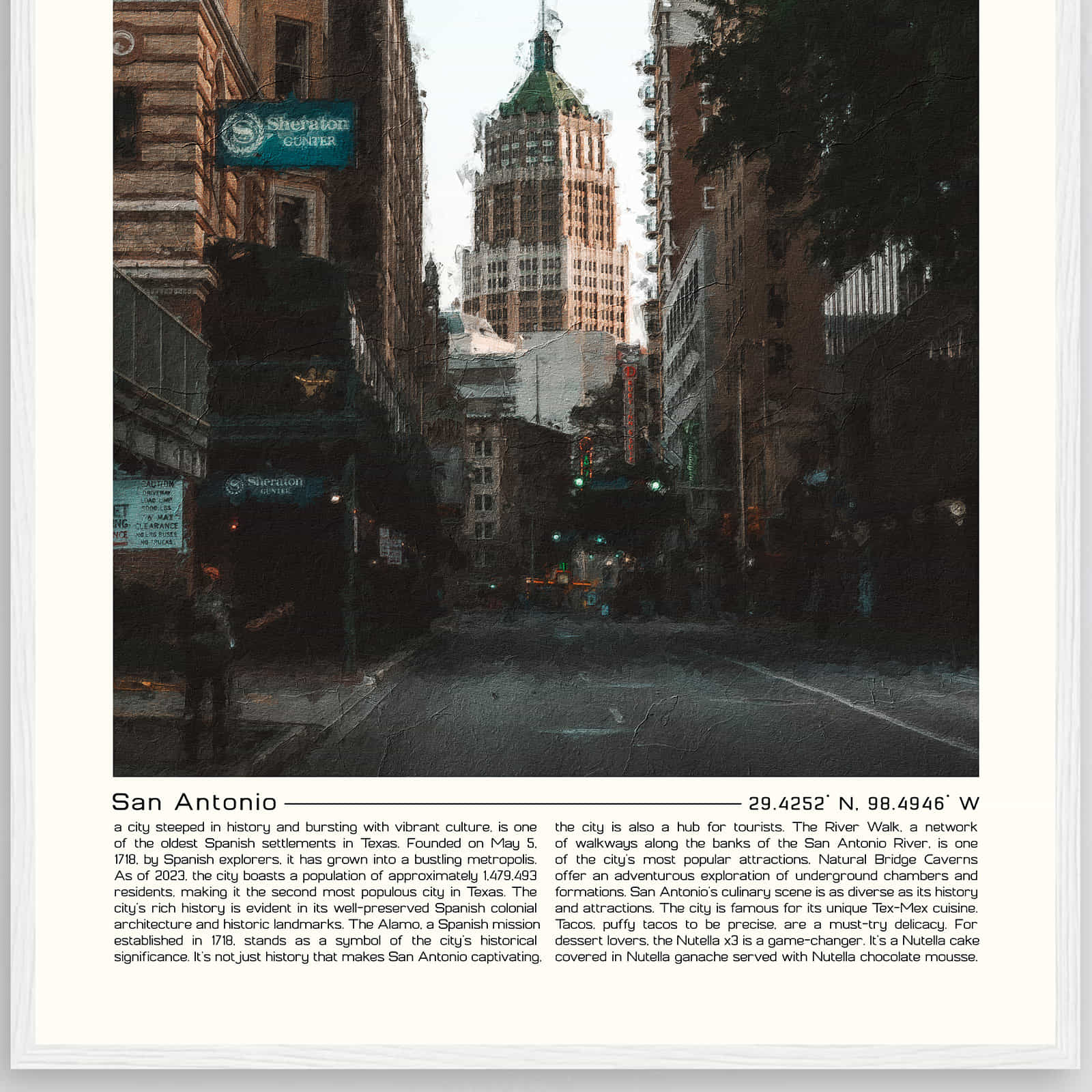 Deerfield Kansas Map Poster, Modern Home Decor Wall Art Print (Copy)