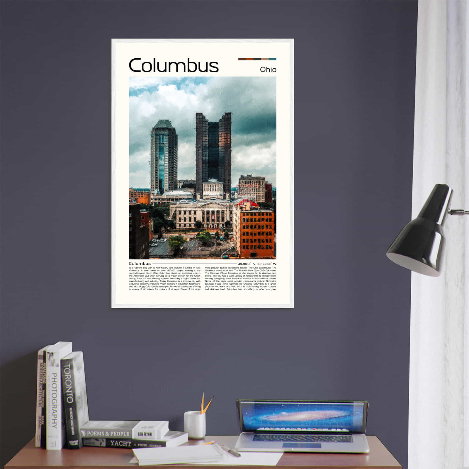 Deerfield Kansas Map Poster, Modern Home Decor Wall Art Print (Copy)