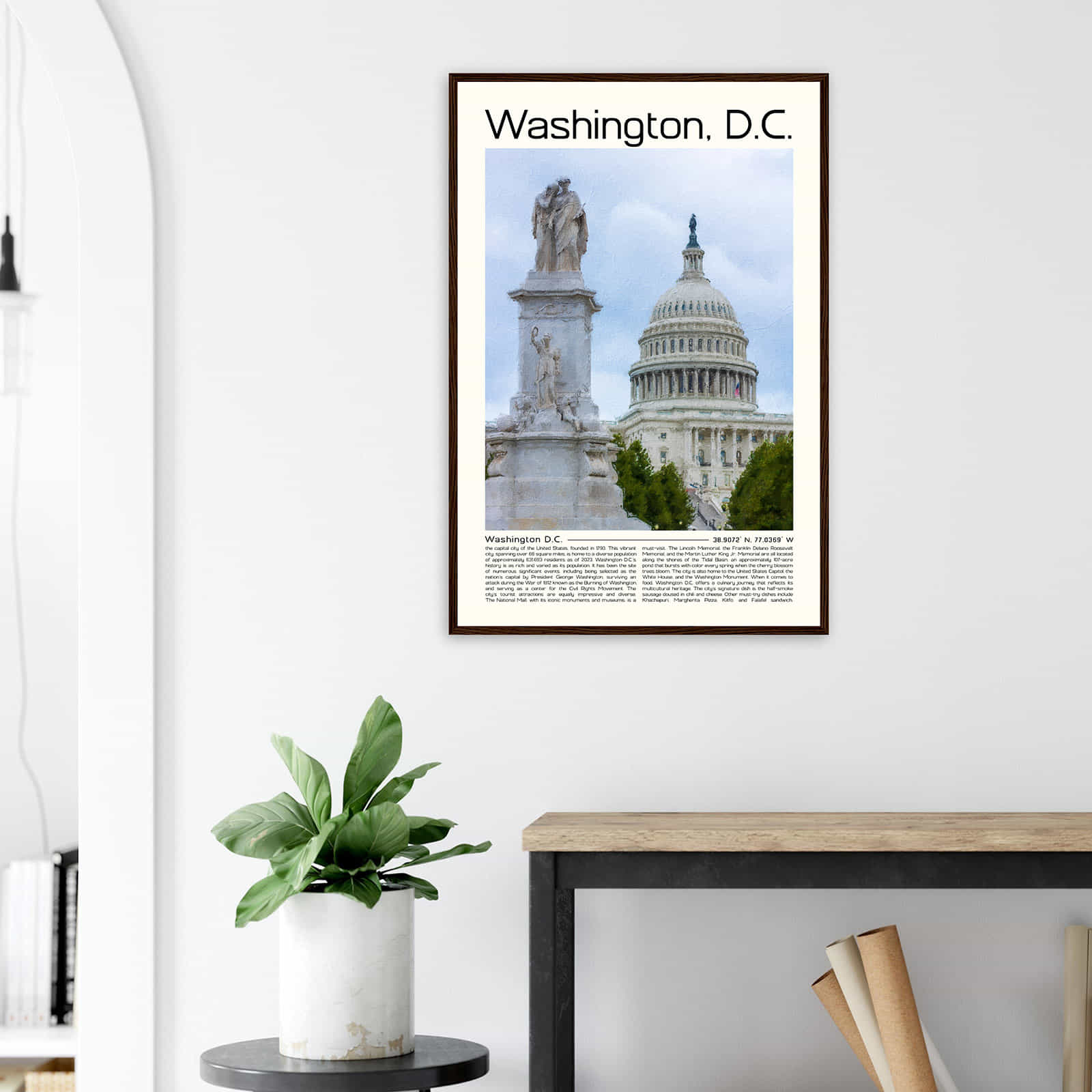 Deerfield Kansas Map Poster, Modern Home Decor Wall Art Print (Copy)