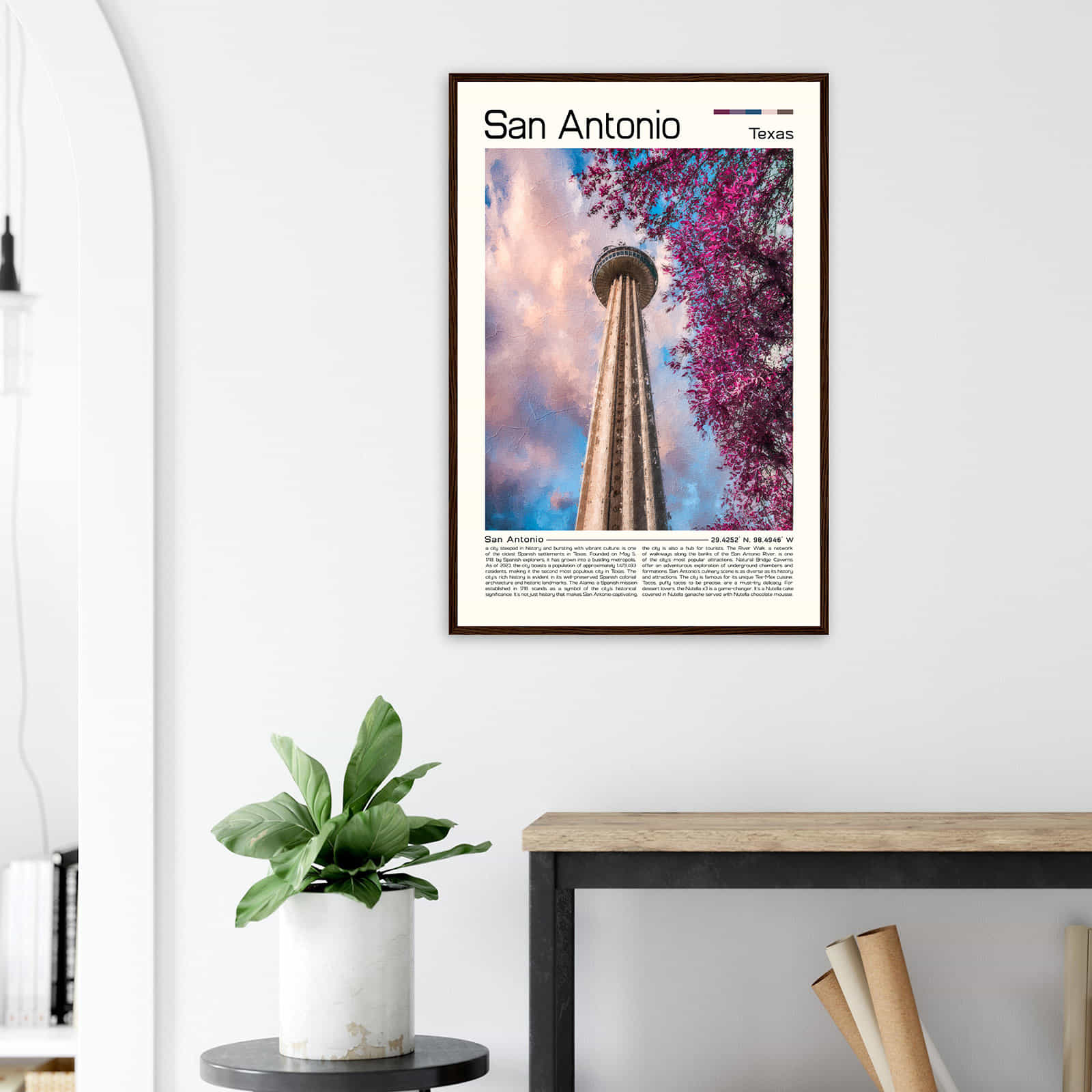 Deerfield Kansas Map Poster, Modern Home Decor Wall Art Print (Copy)