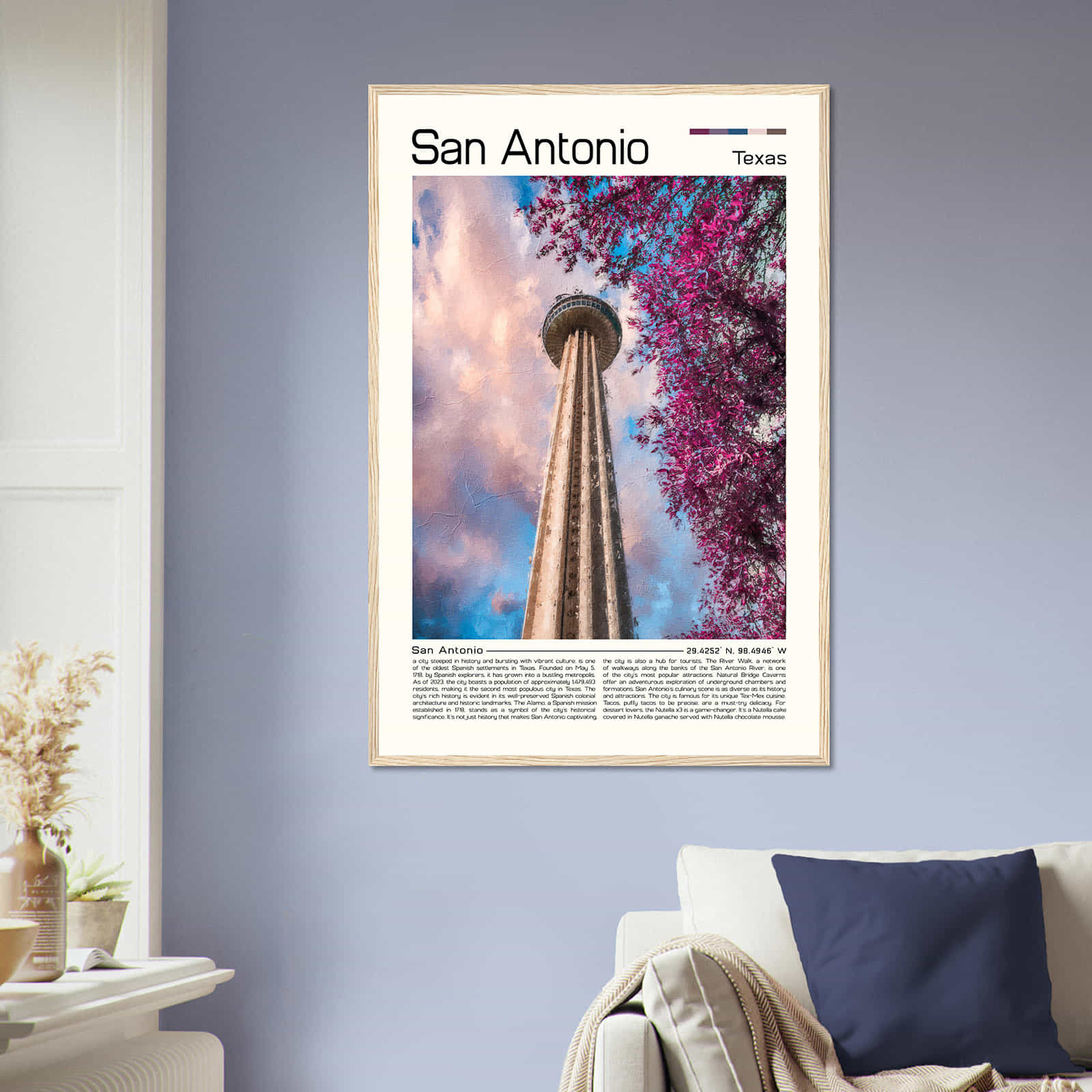 Deerfield Kansas Map Poster, Modern Home Decor Wall Art Print (Copy)