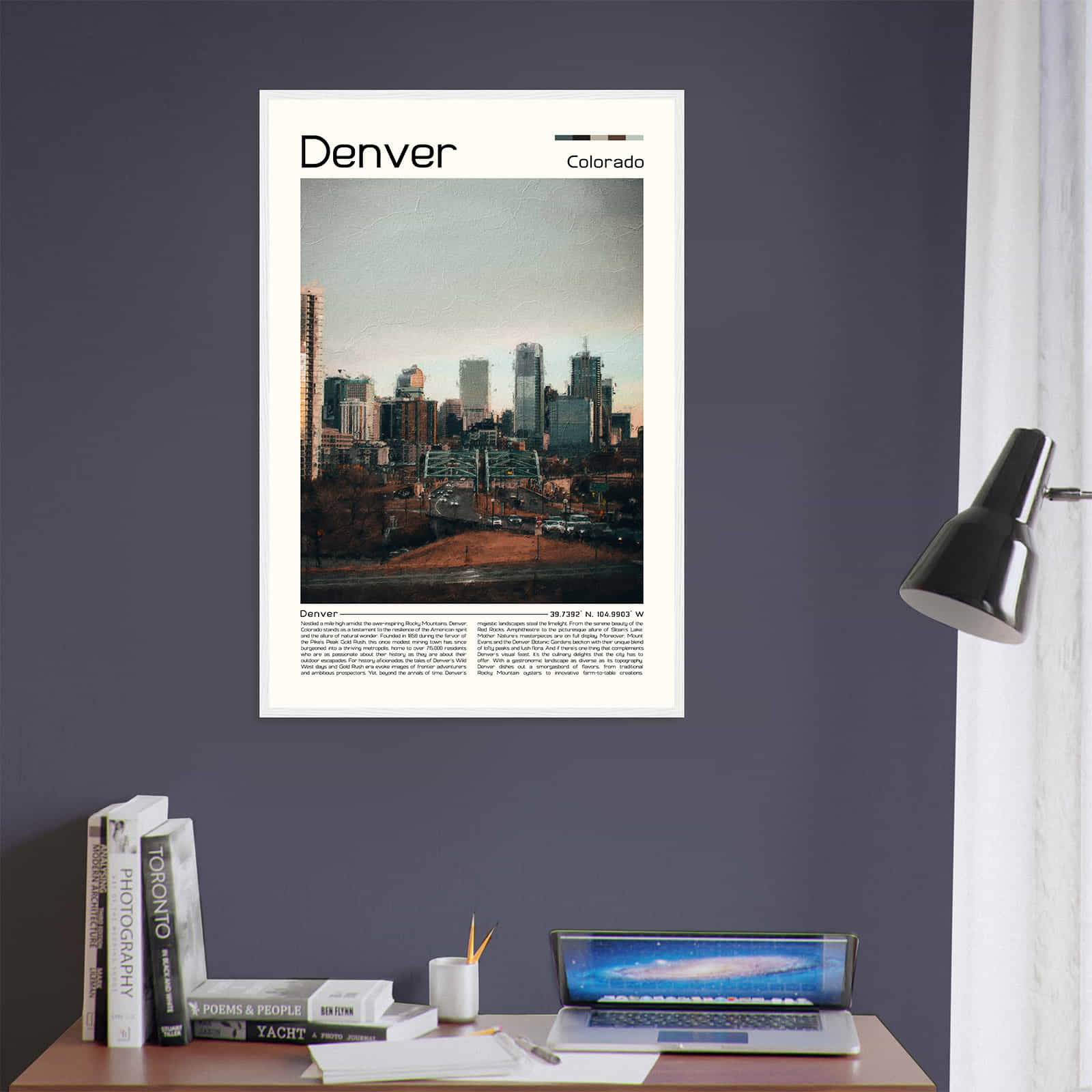 Deerfield Kansas Map Poster, Modern Home Decor Wall Art Print (Copy)