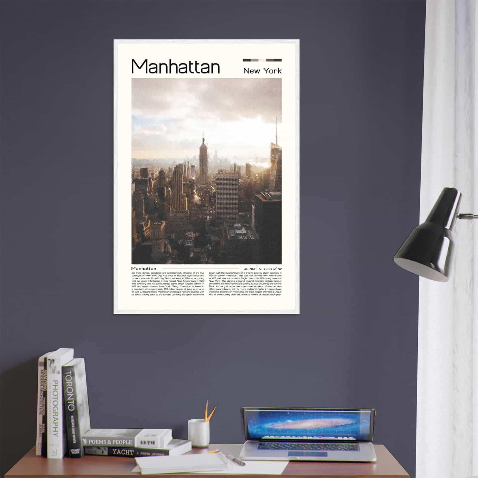 Deerfield Kansas Map Poster, Modern Home Decor Wall Art Print (Copy)