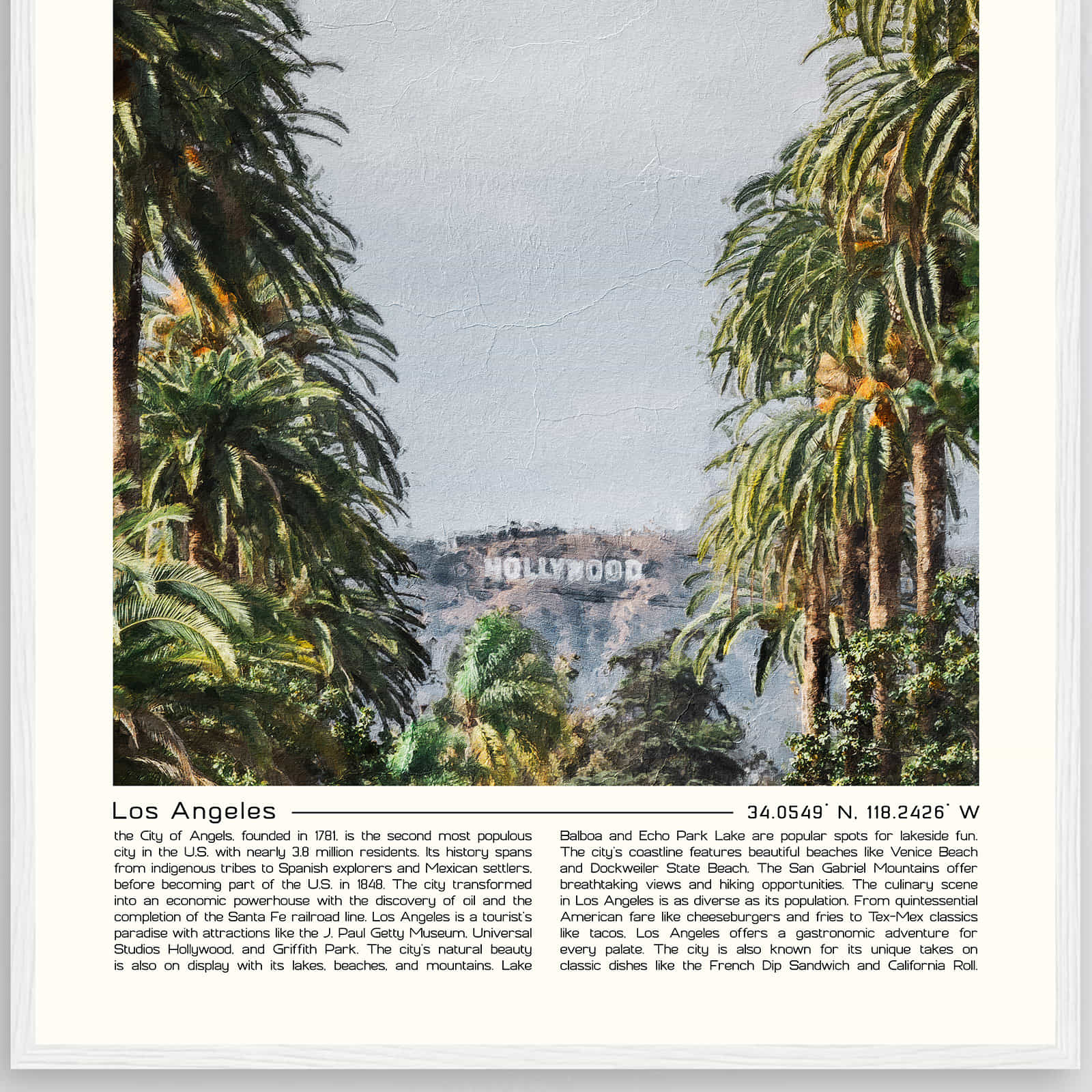 Deerfield Kansas Map Poster, Modern Home Decor Wall Art Print (Copy)