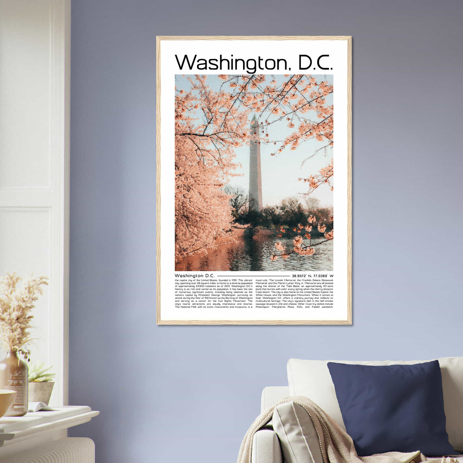 Deerfield Kansas Map Poster, Modern Home Decor Wall Art Print (Copy)