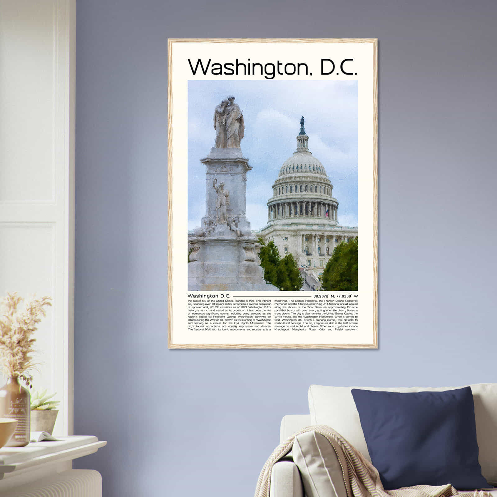 Deerfield Kansas Map Poster, Modern Home Decor Wall Art Print (Copy)