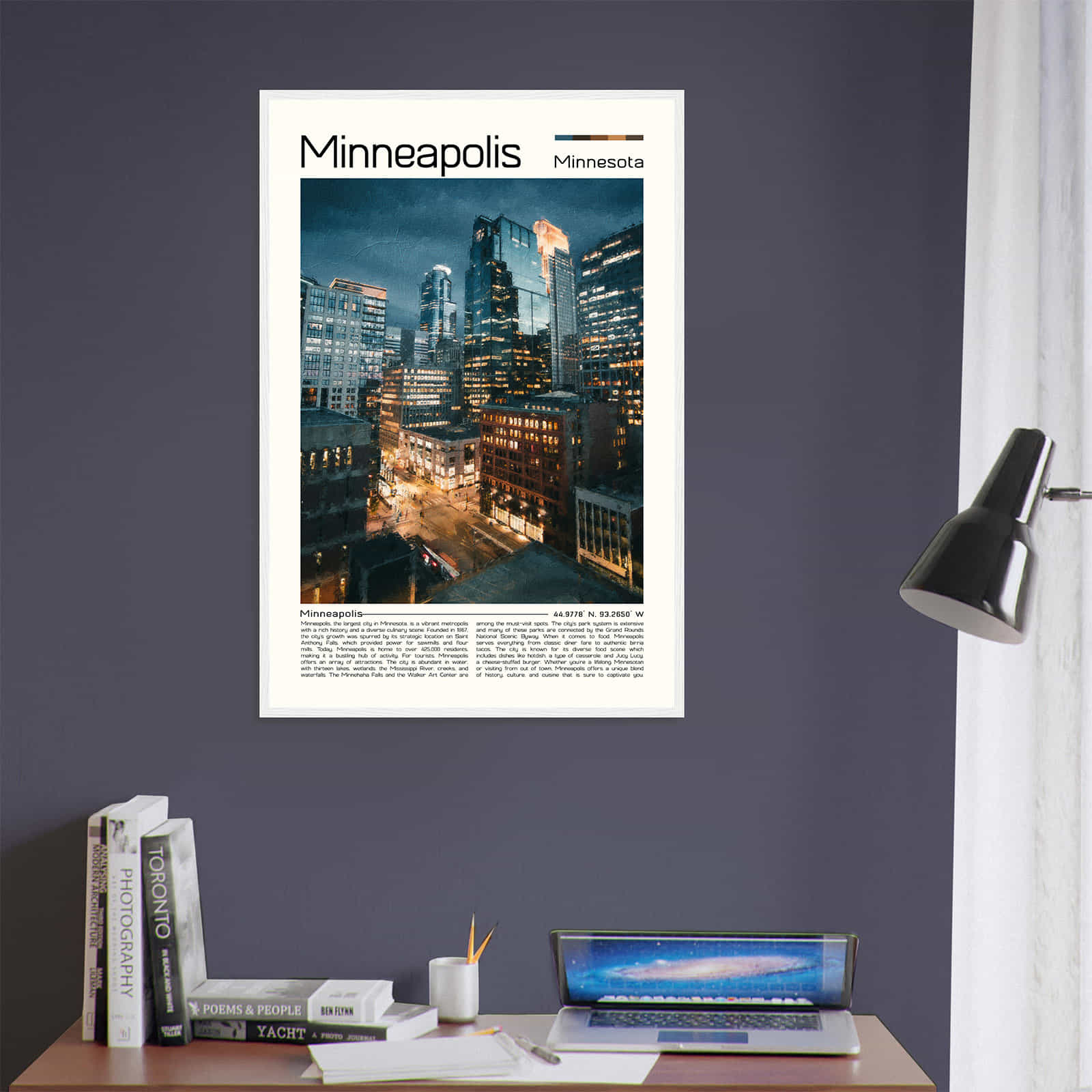 Deerfield Kansas Map Poster, Modern Home Decor Wall Art Print (Copy)