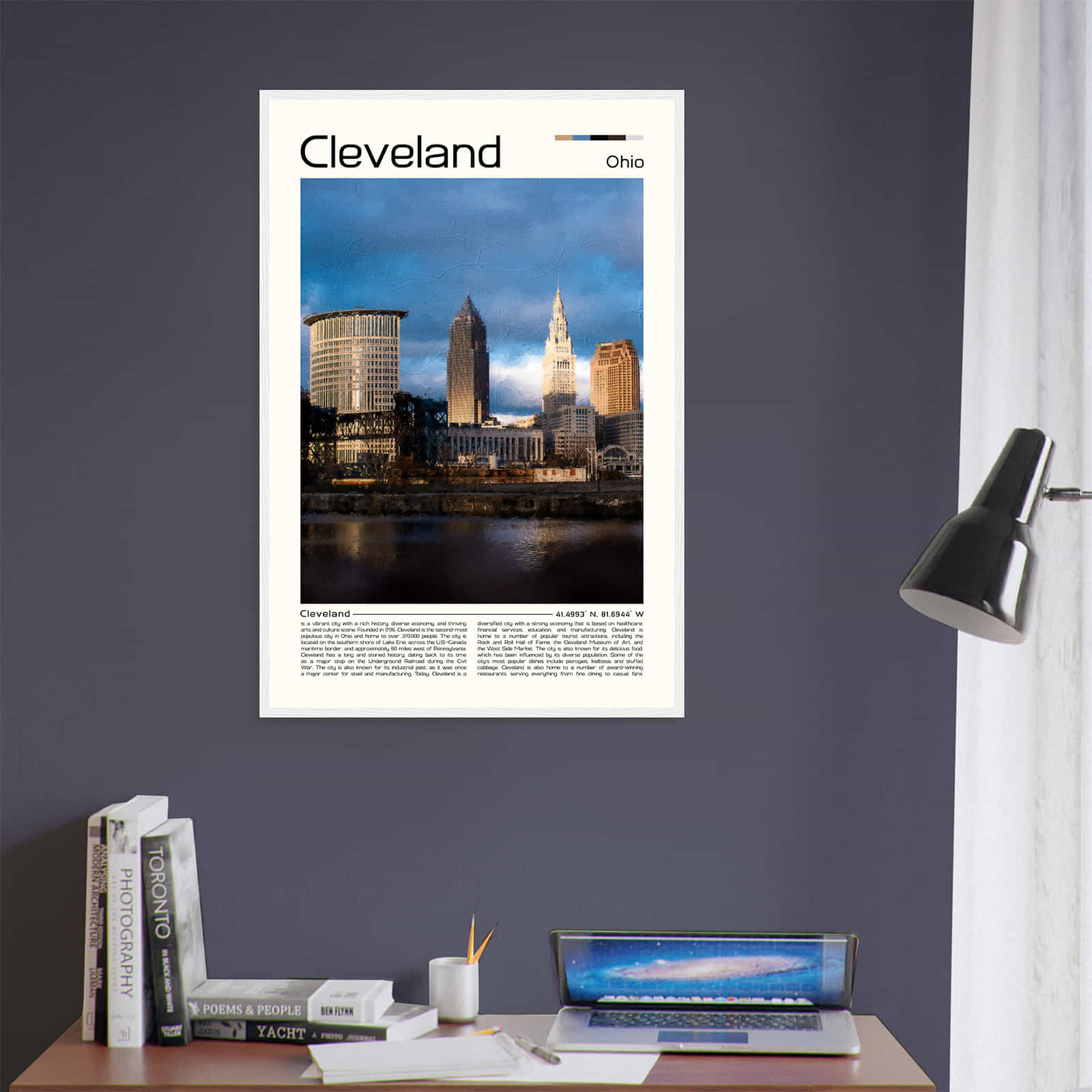Deerfield Kansas Map Poster, Modern Home Decor Wall Art Print (Copy)