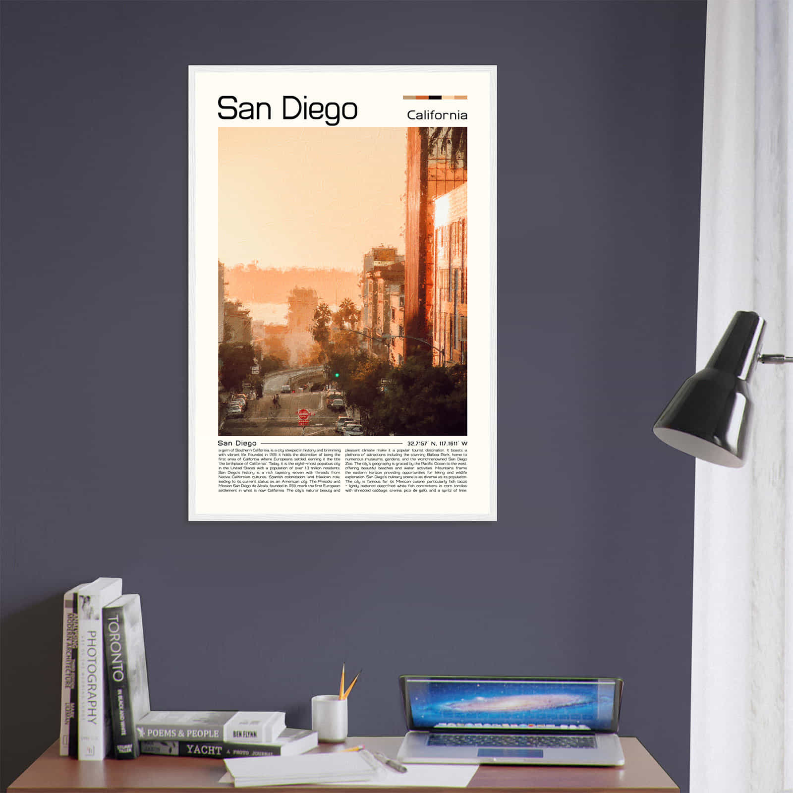 Deerfield Kansas Map Poster, Modern Home Decor Wall Art Print (Copy)