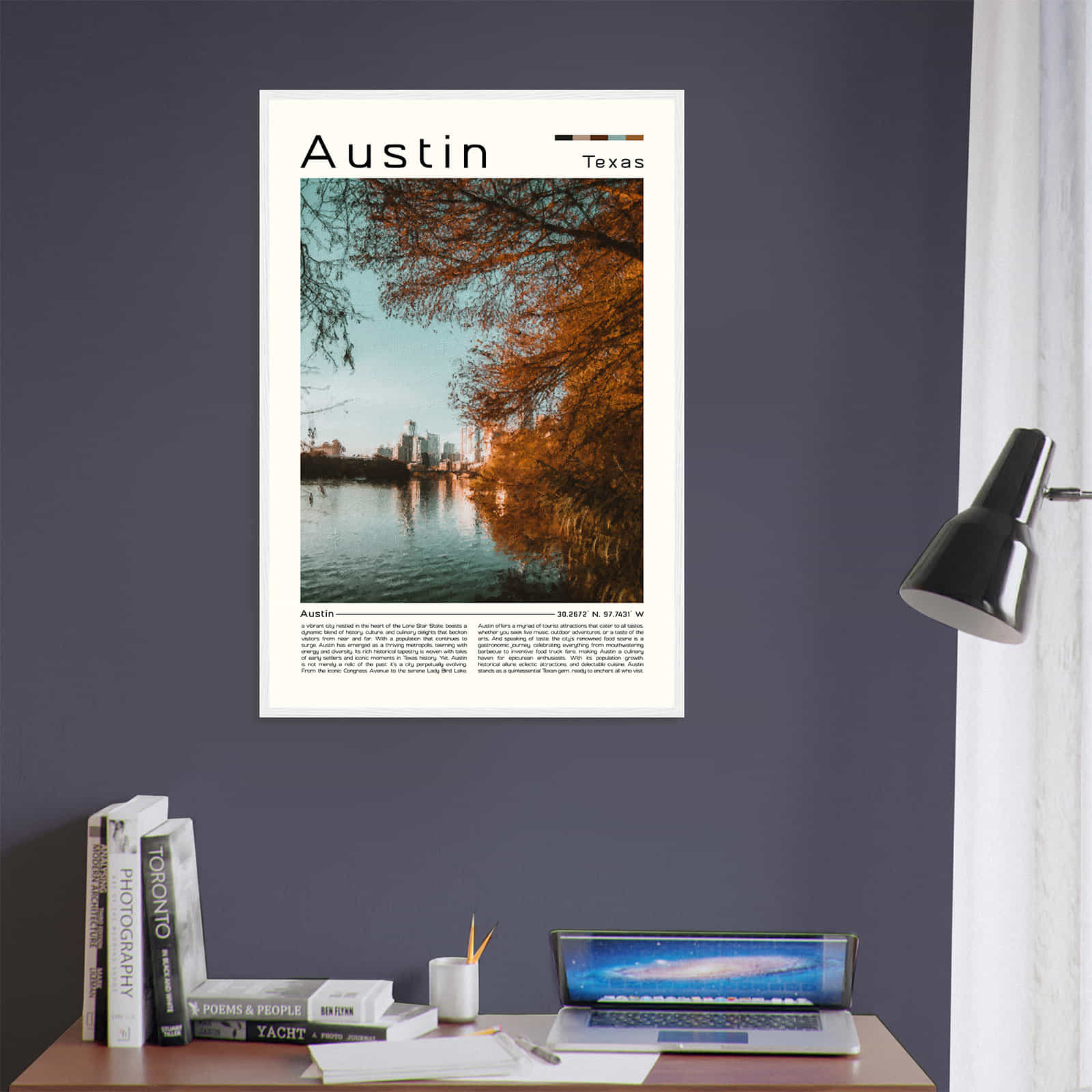 Deerfield Kansas Map Poster, Modern Home Decor Wall Art Print (Copy)