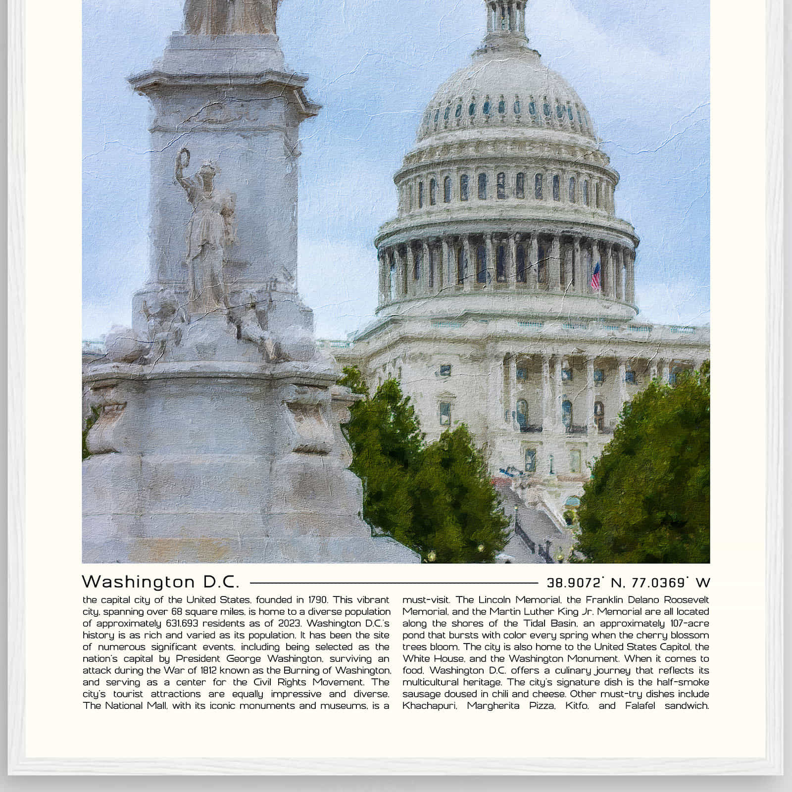 Deerfield Kansas Map Poster, Modern Home Decor Wall Art Print (Copy)